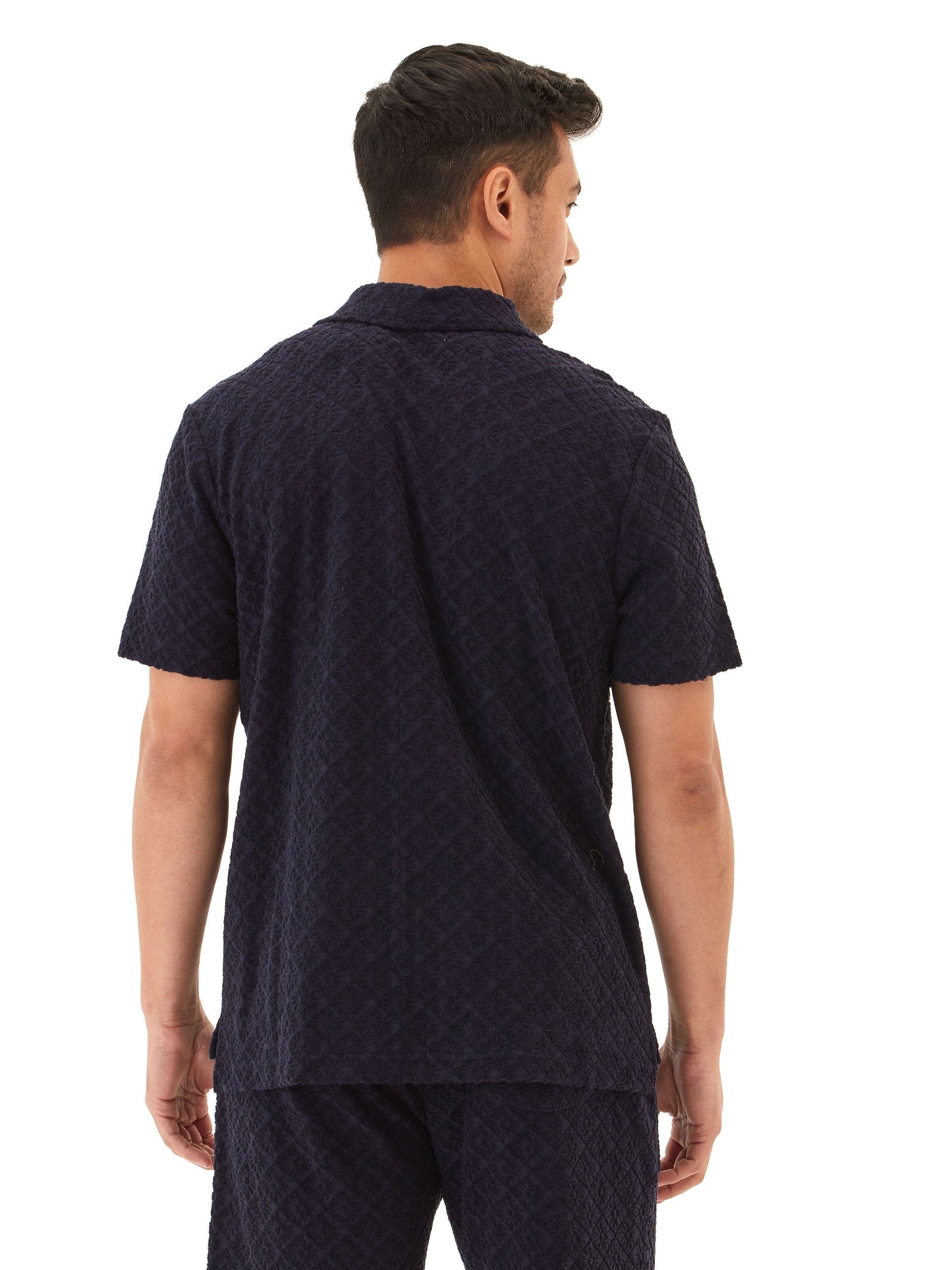 Darryn Jacquard Terry 2-Button Polo