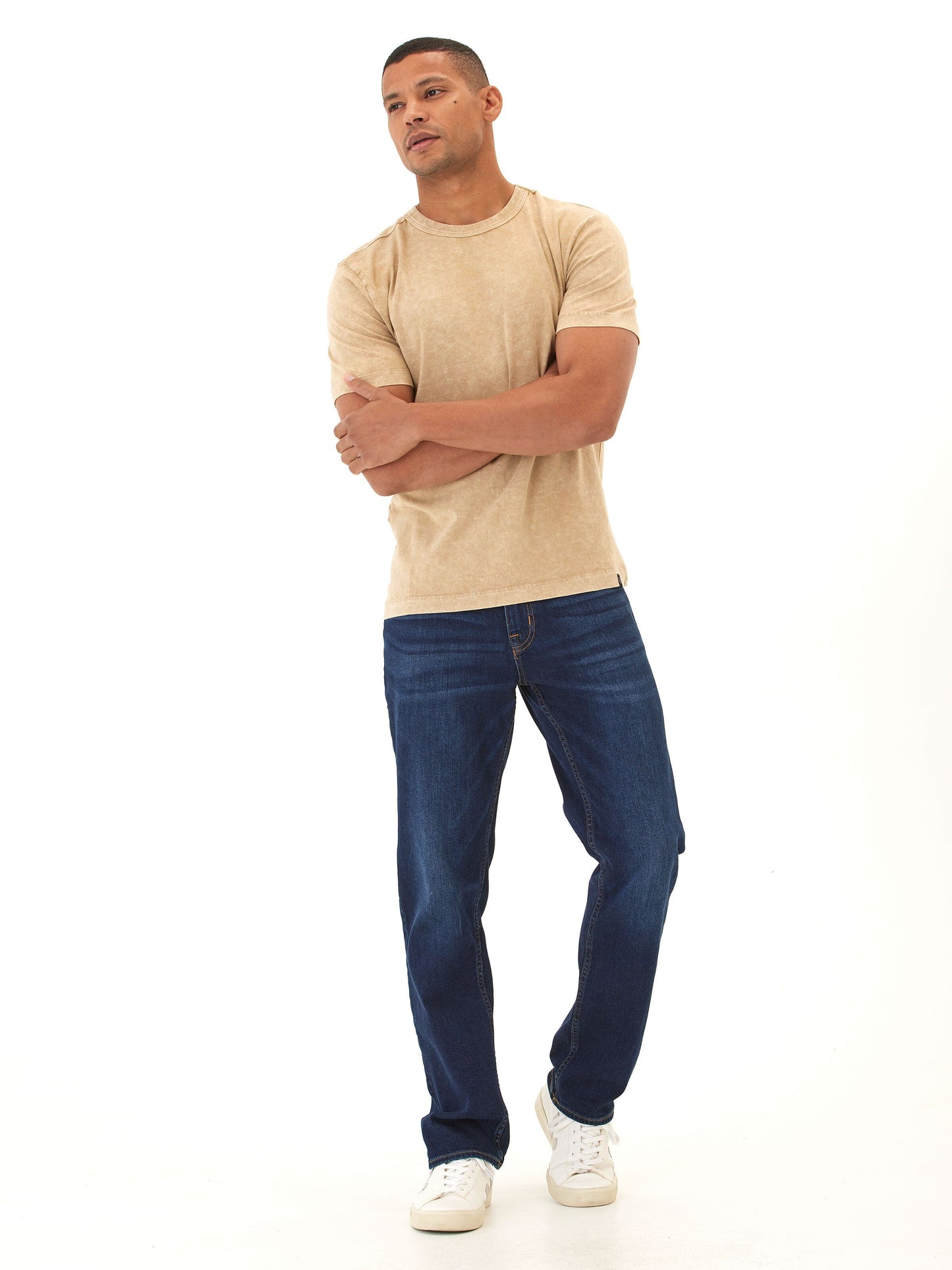 Shawn Mineral Wash Eco Cotton Jersey Crew Tee