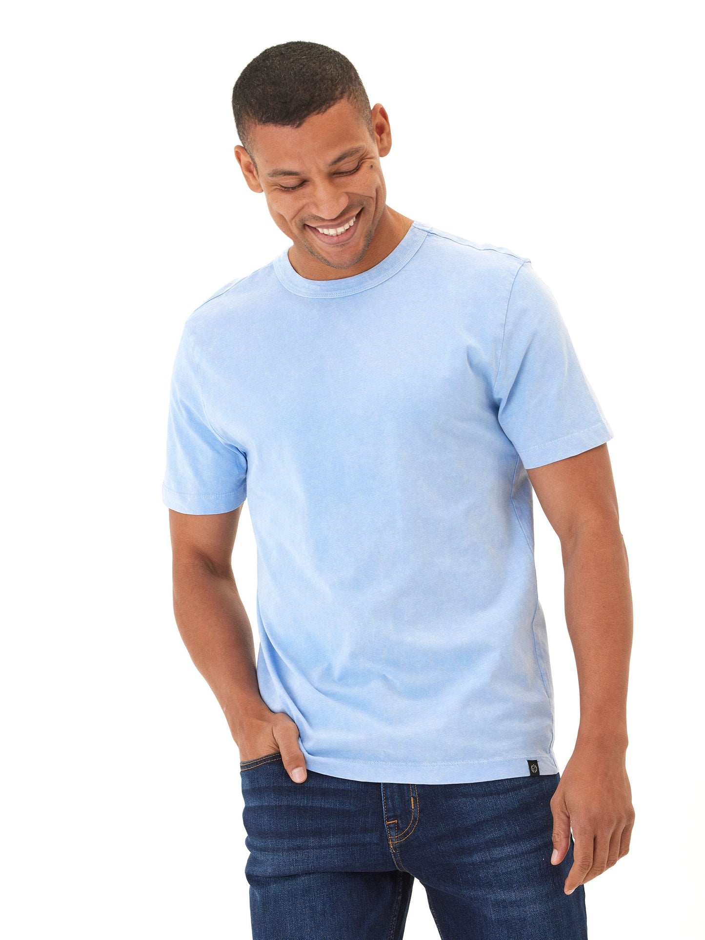 Shawn Mineral Wash Eco Cotton Jersey Crew Tee