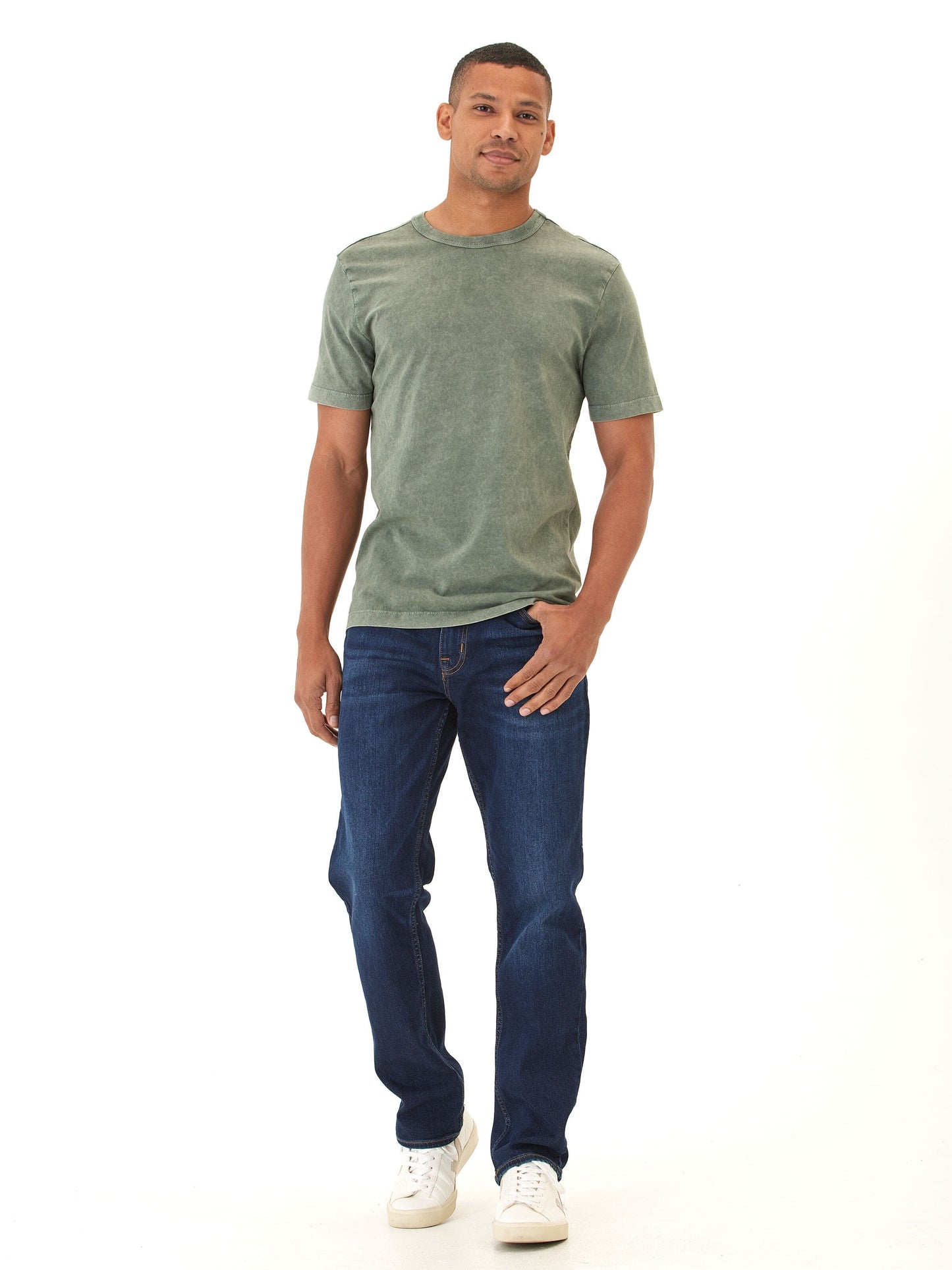 Shawn Mineral Wash Eco Cotton Jersey Crew Tee