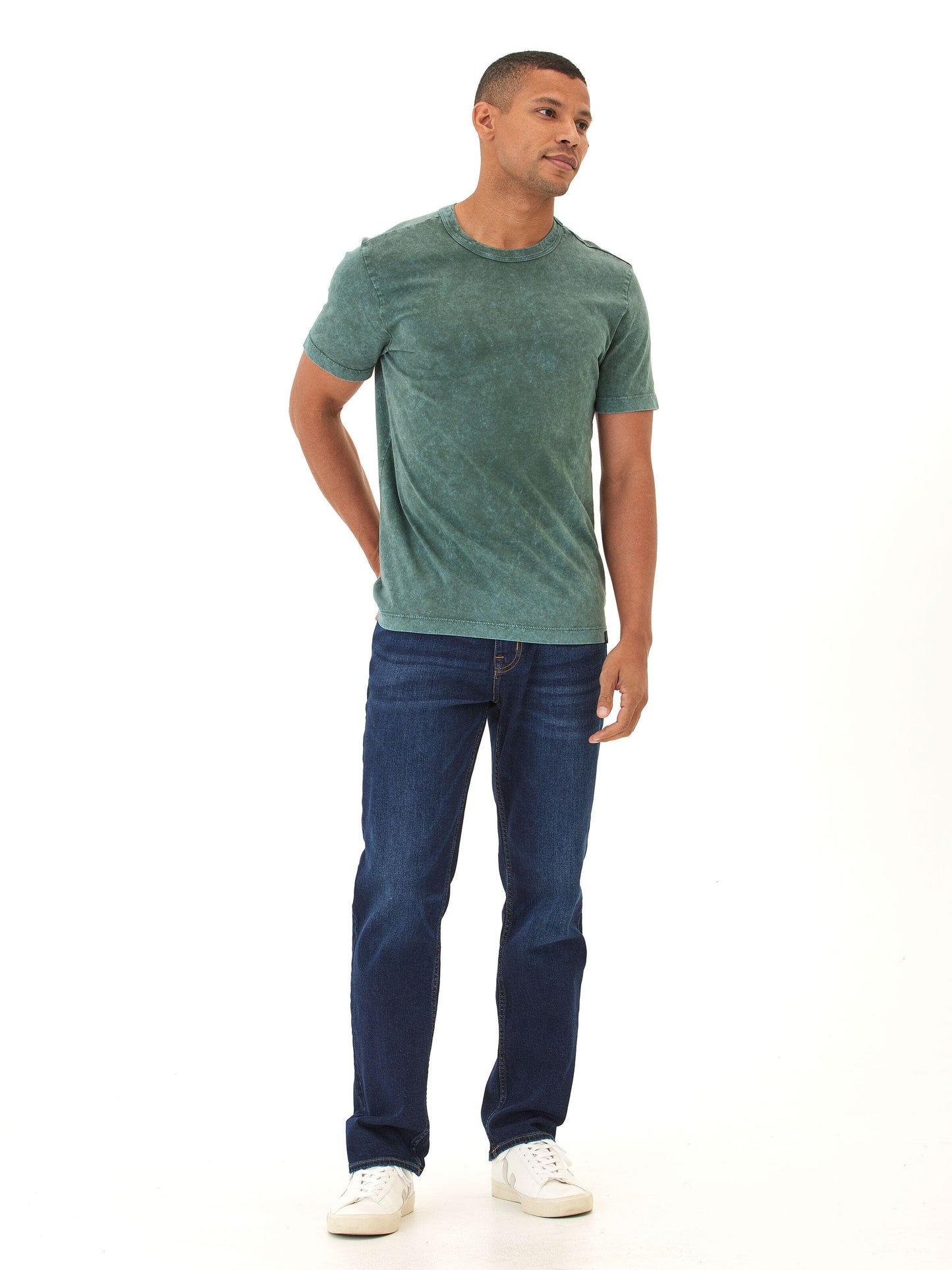 Shawn Mineral Wash Eco Cotton Jersey Crew Tee