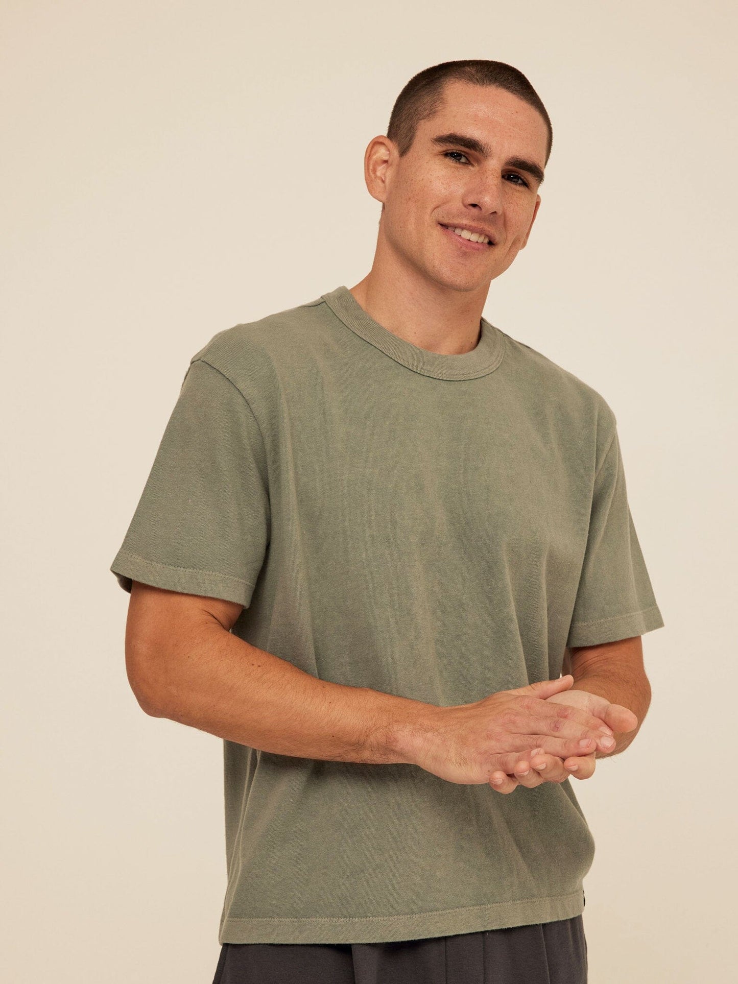 Johnny Relaxed Fit Mineral Wash Jersey Tee