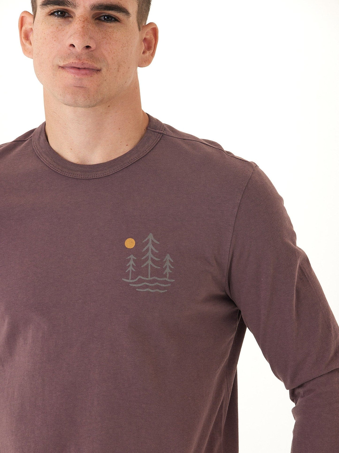 Mineral Wash Graphic Long Sleeve Tee