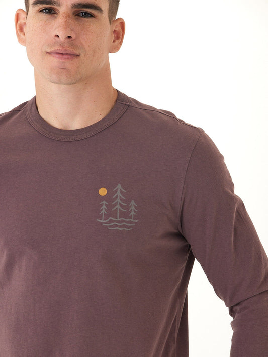 Mineral Wash Graphic Long Sleeve Tee