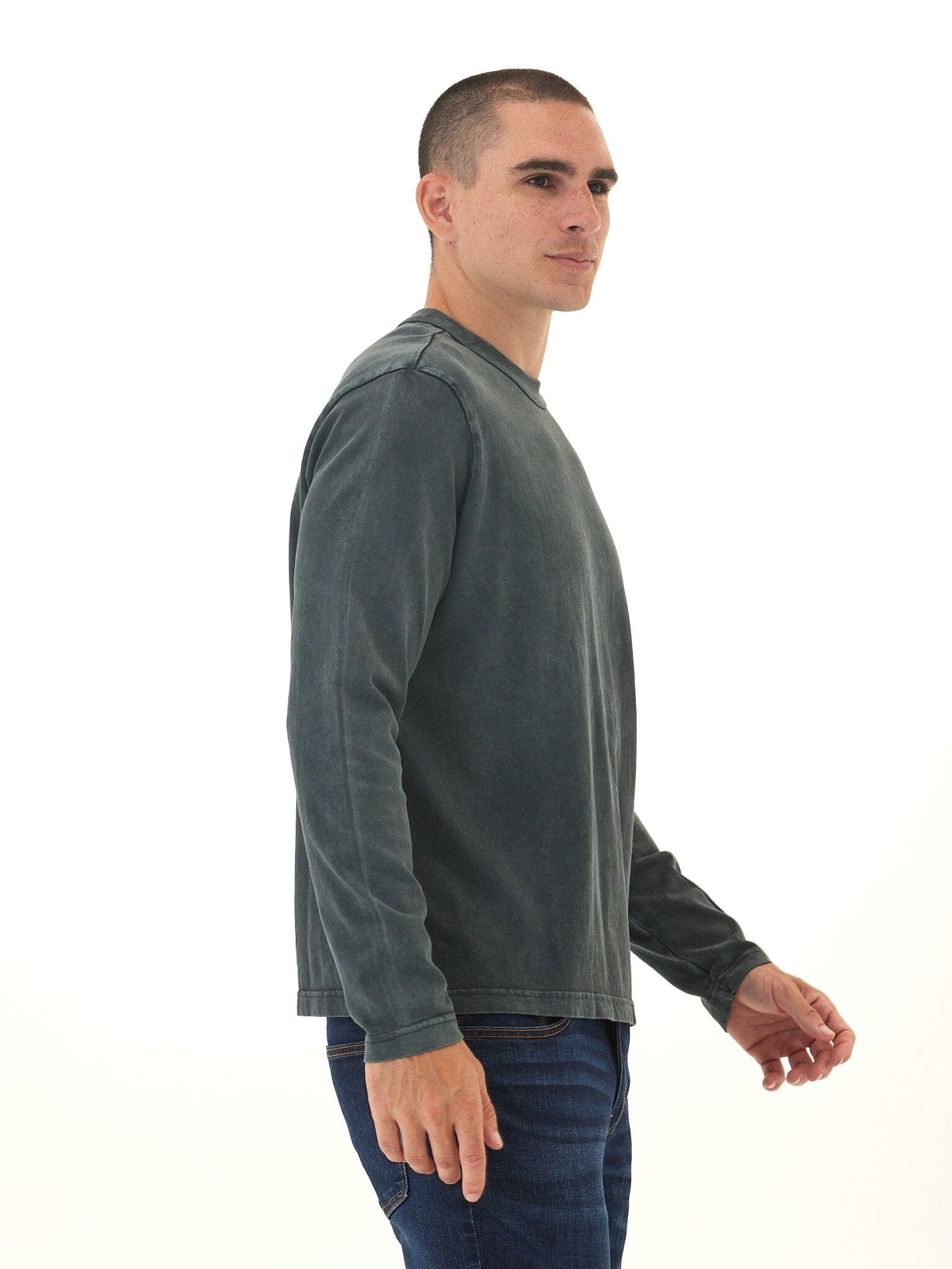 Johnny Relaxed Fit Mineral Wash Mediumweight Jersey Long Sleeve Tee