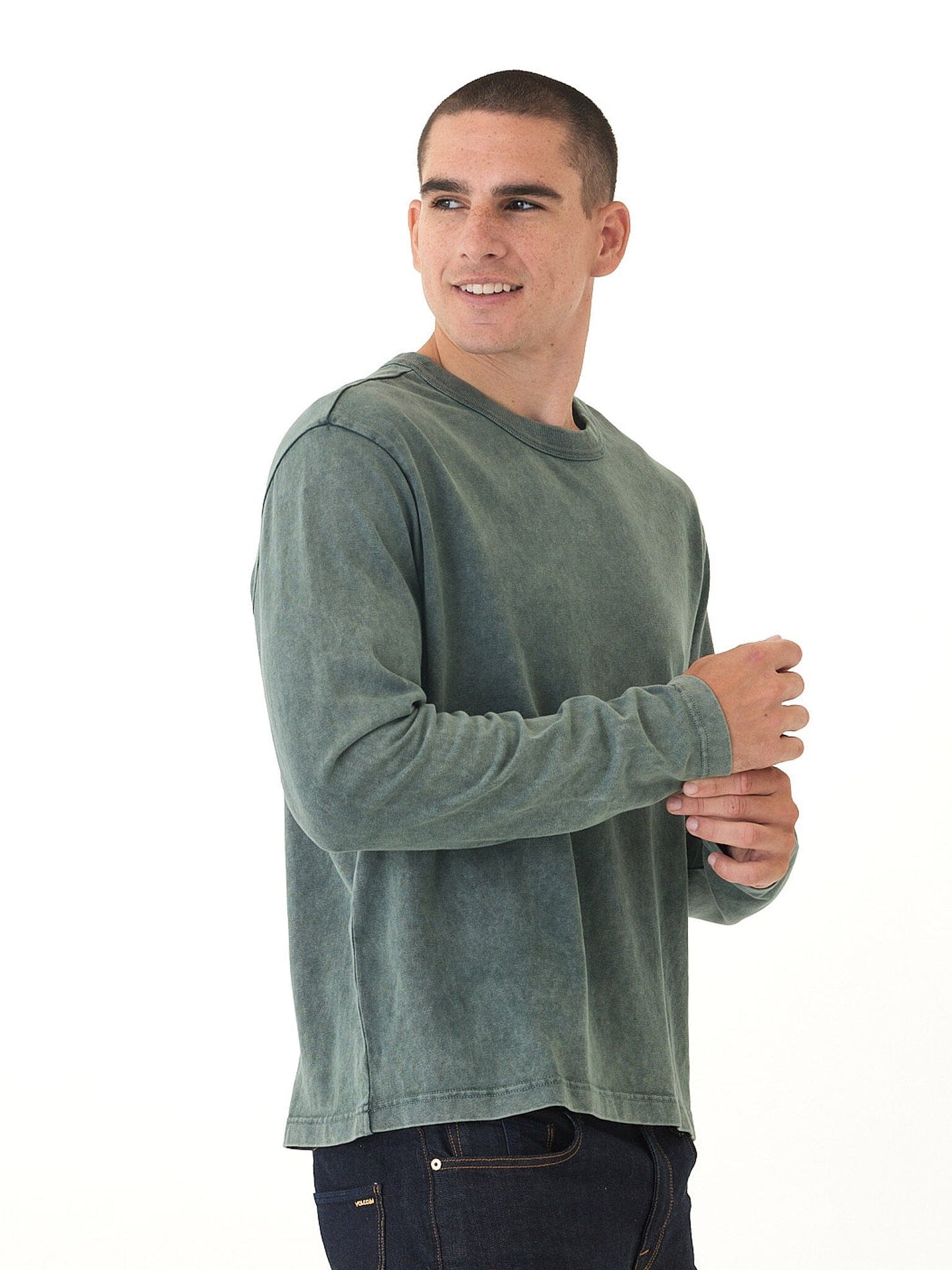 Johnny Relaxed Fit Mineral Wash Mediumweight Jersey Long Sleeve Tee