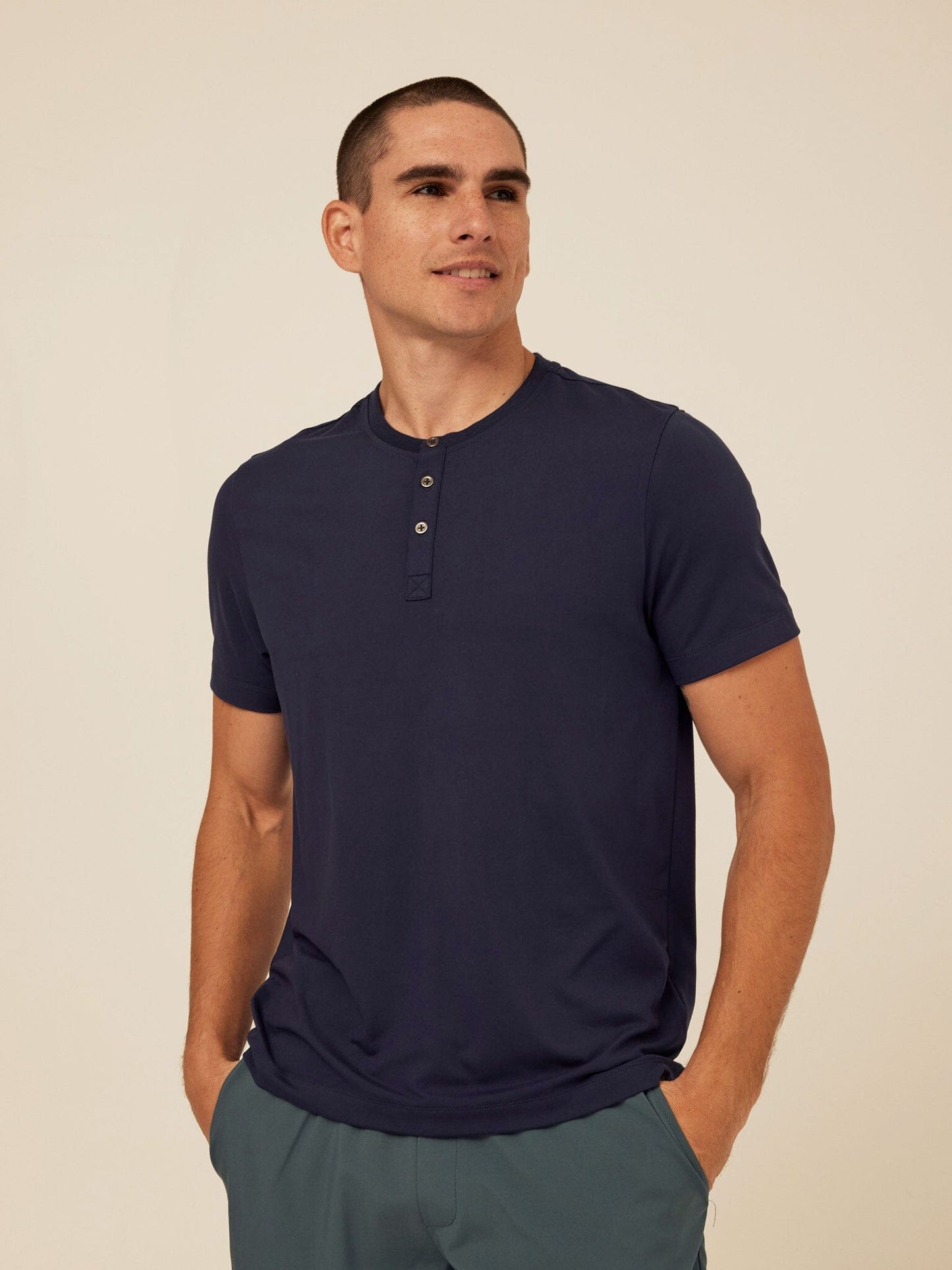 Shayne Luxe Jersey Henley