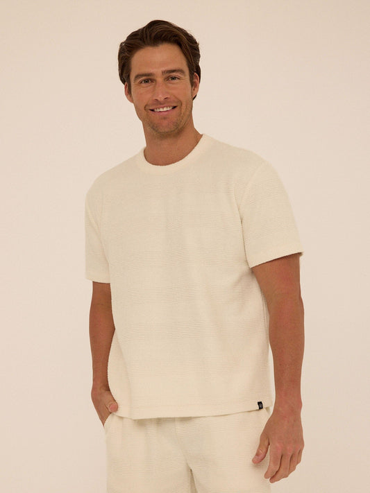 Chadwick Jacquard Textured Stripe Relaxed Tee