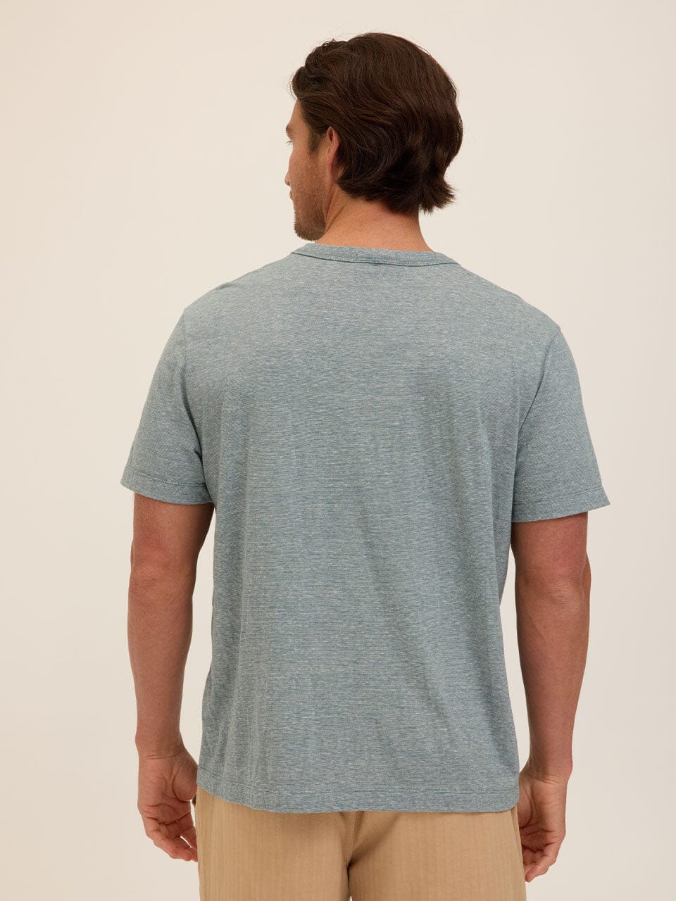 Johnny Light Fleck Jersey Relaxed Crew Tee