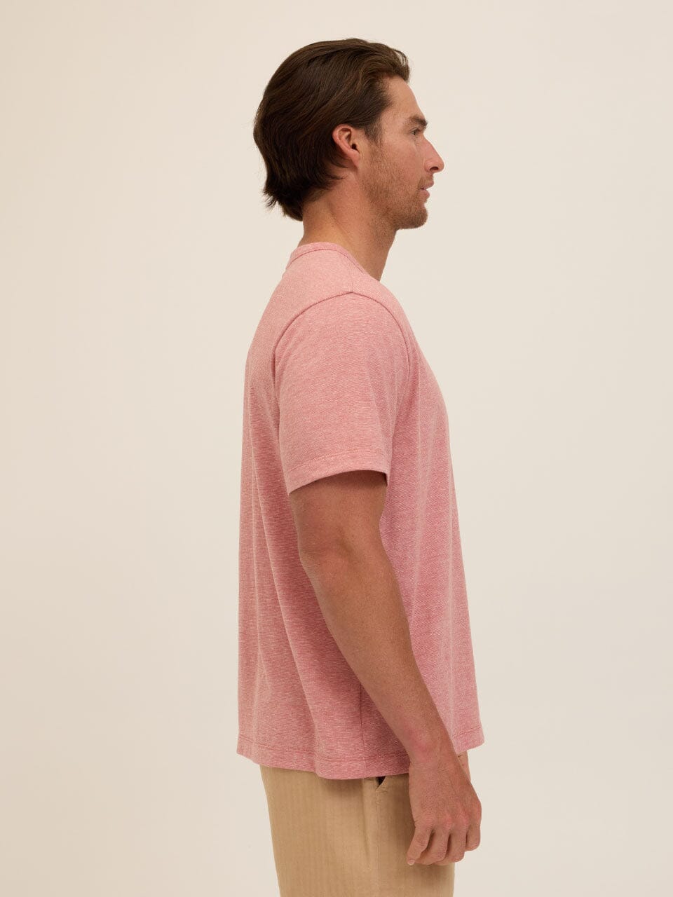 Johnny Light Fleck Jersey Relaxed Crew Tee