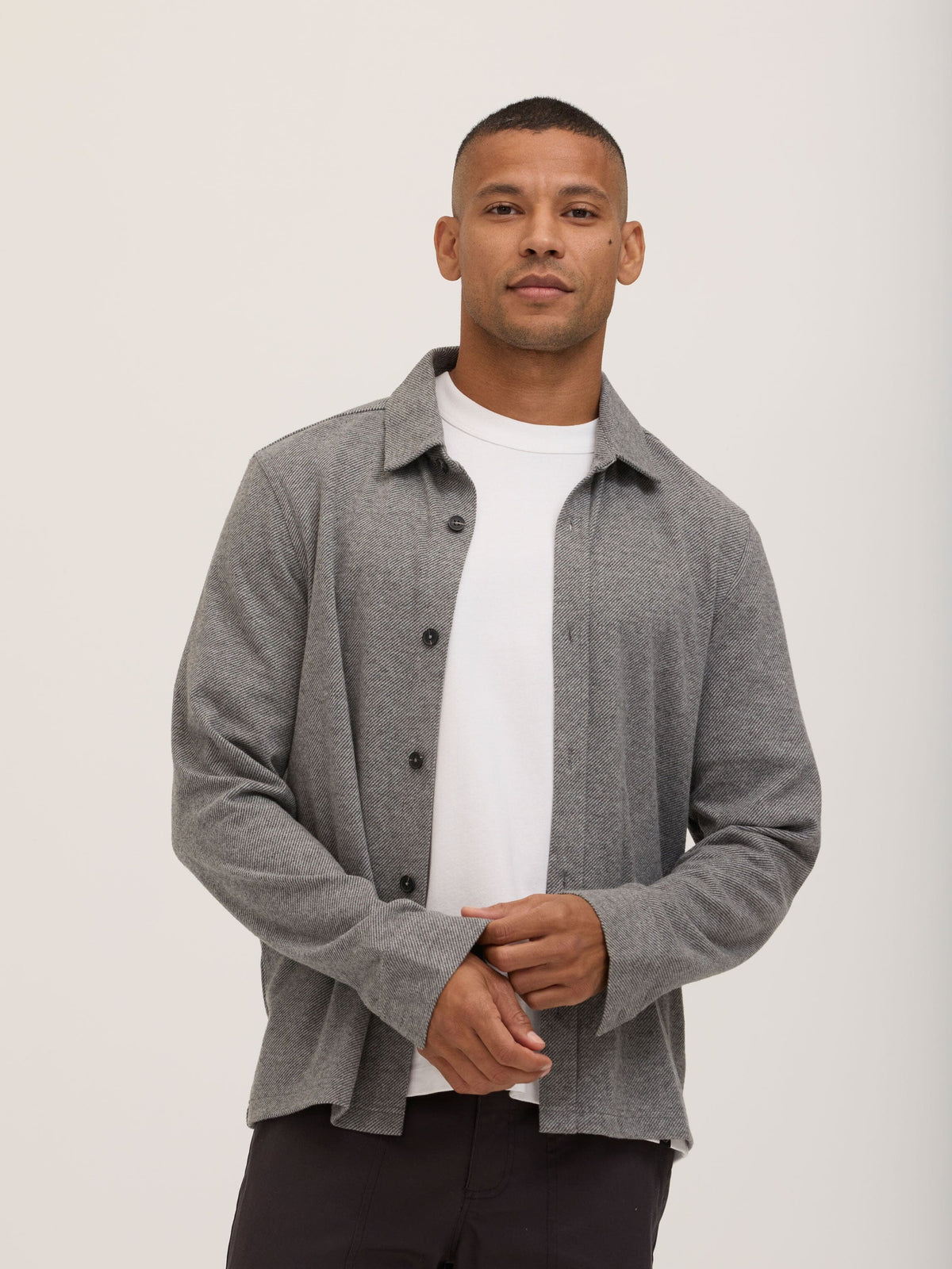 Carter Brushed Jacquard Button-Down Shirt