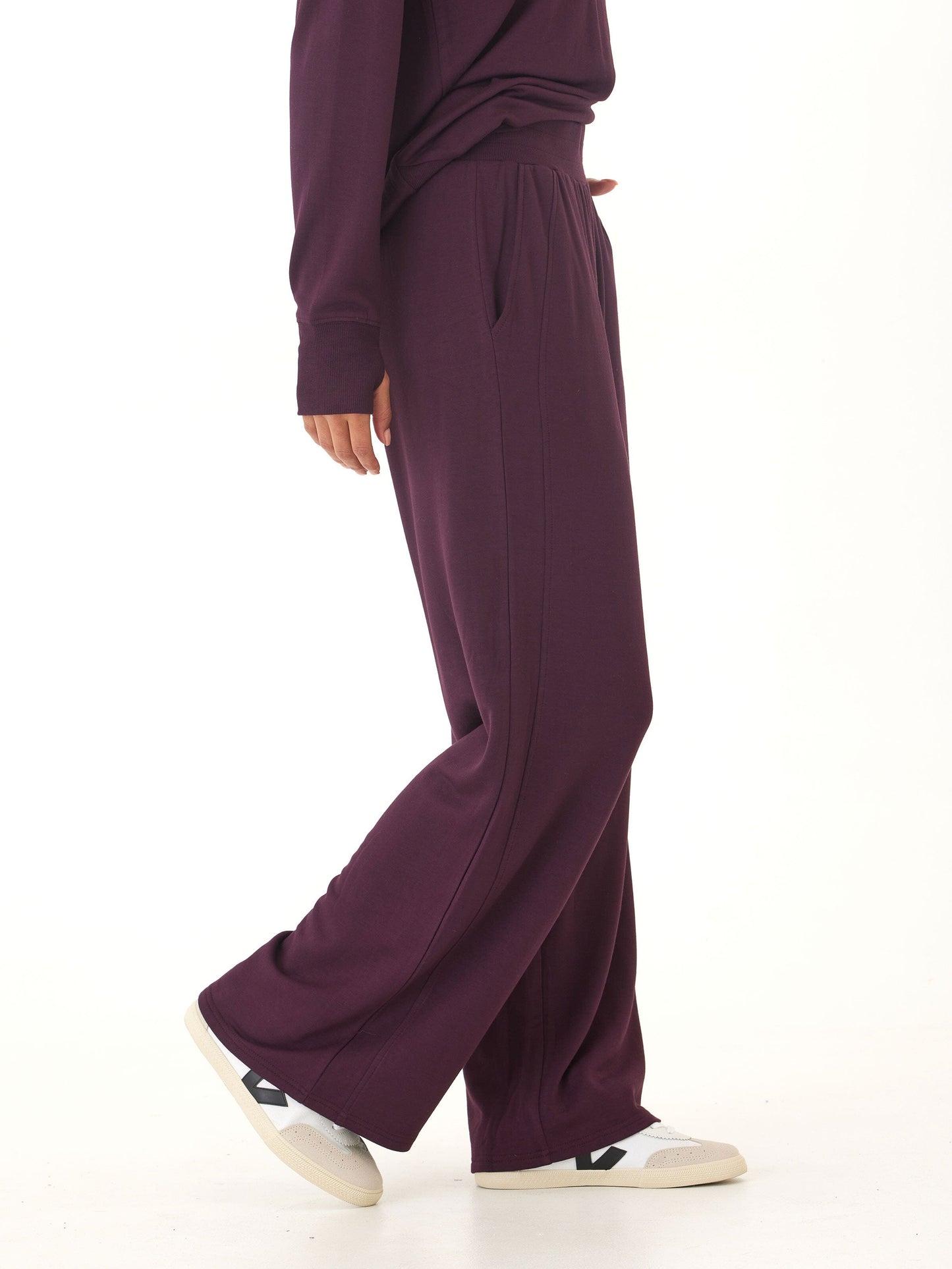 Esmeralda Feather Fleece Wide Leg Pant