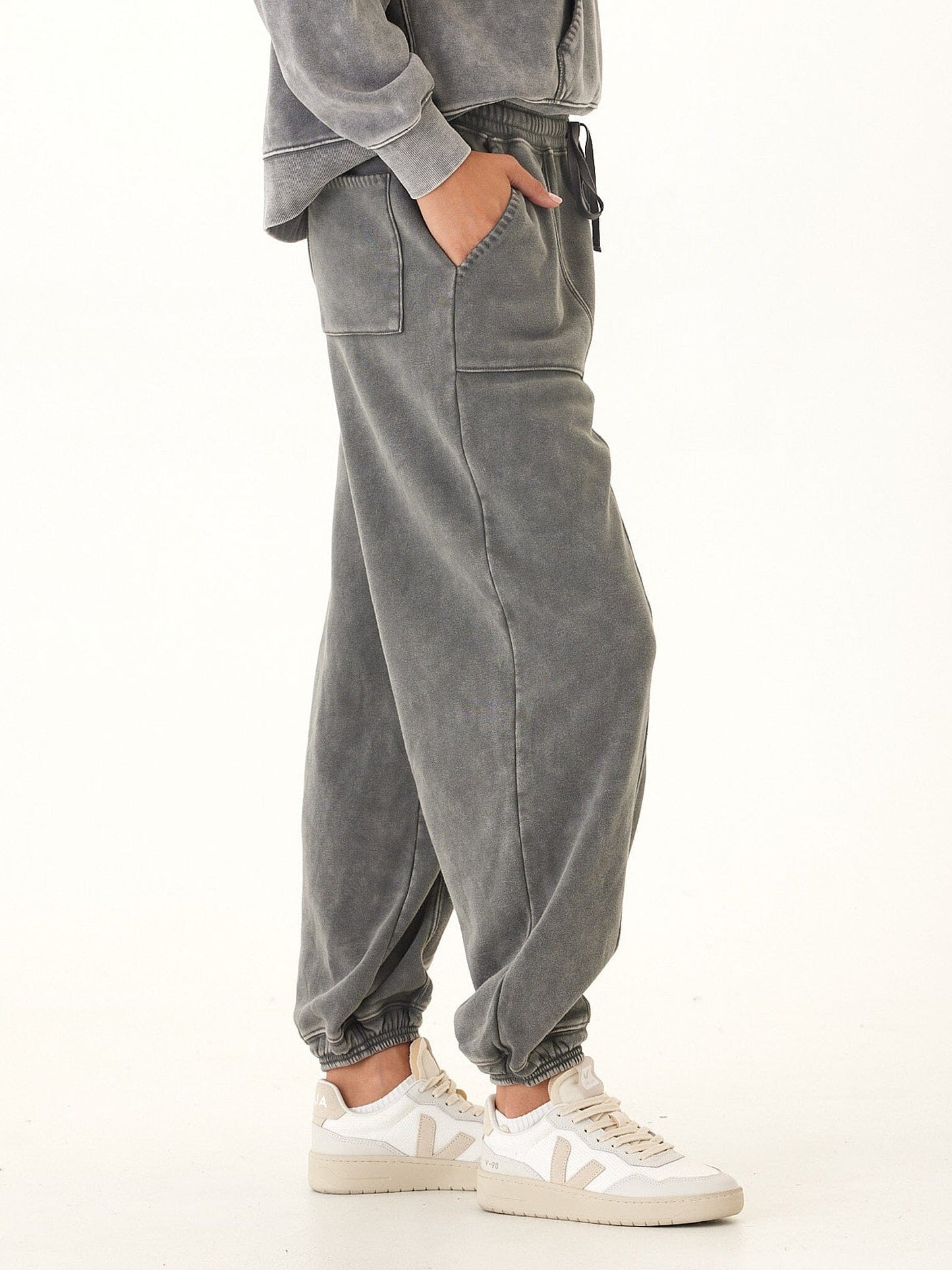 Lottie Mineral Wash CVC Fleece Jogger