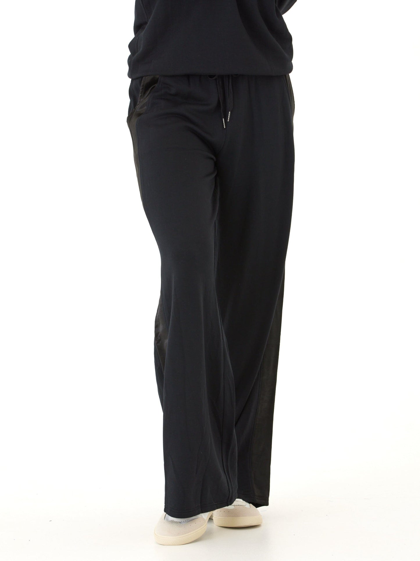 Diane Feather Fleece Satin Trim Detail Pant