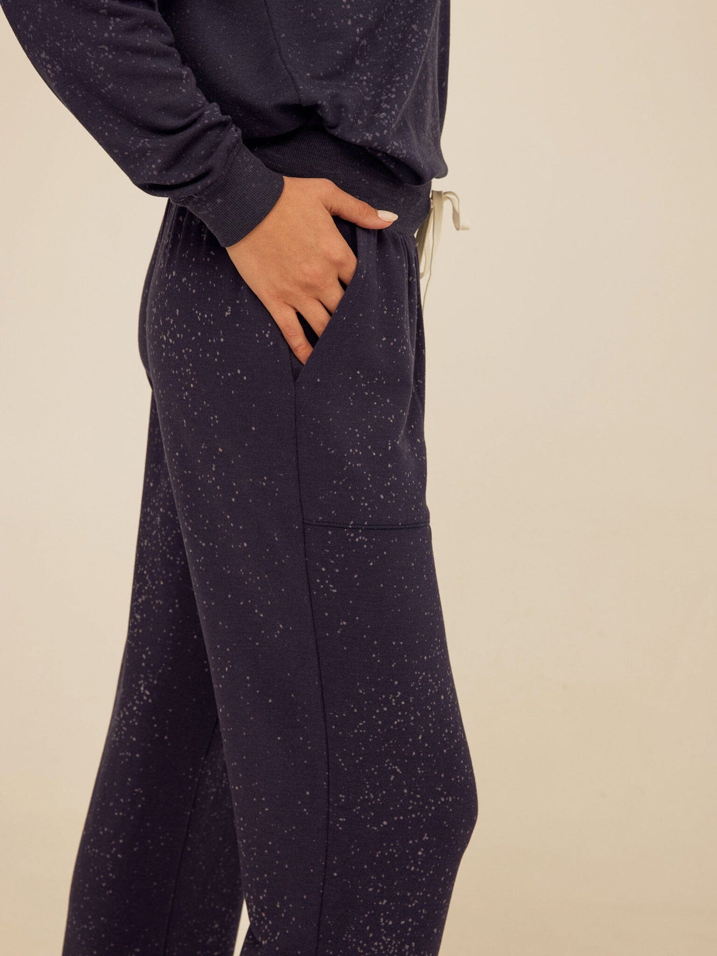 Theresa Spray Wash Modal Terry Straight Leg Pant