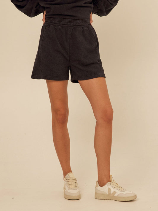 Chantel 4" Mineral Wash Fleece Short