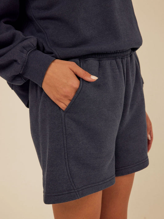 Chantel 4" Mineral Wash Fleece Short