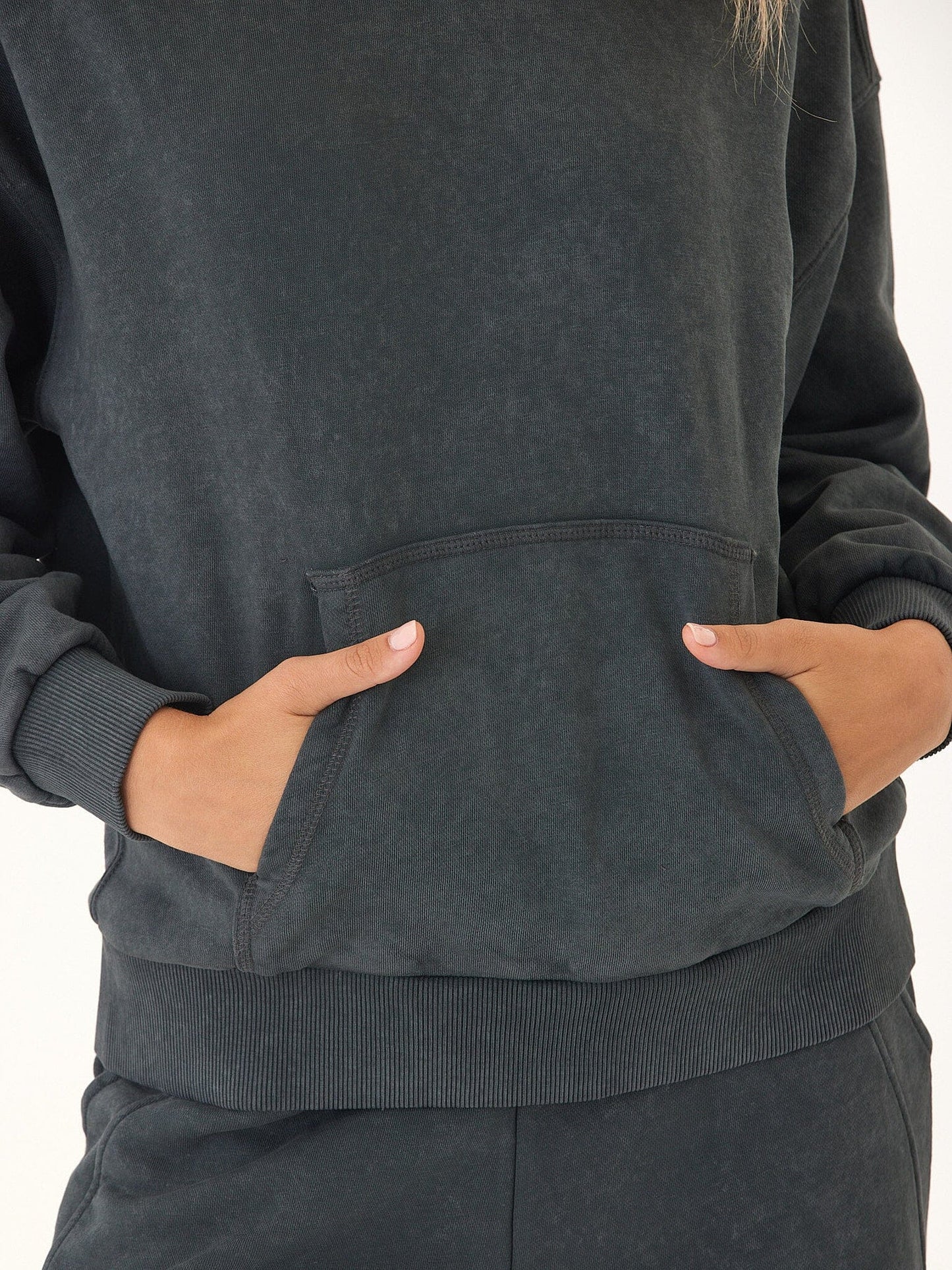 Tanya Mineral Wash Cotton Terry Pullover Hoodie