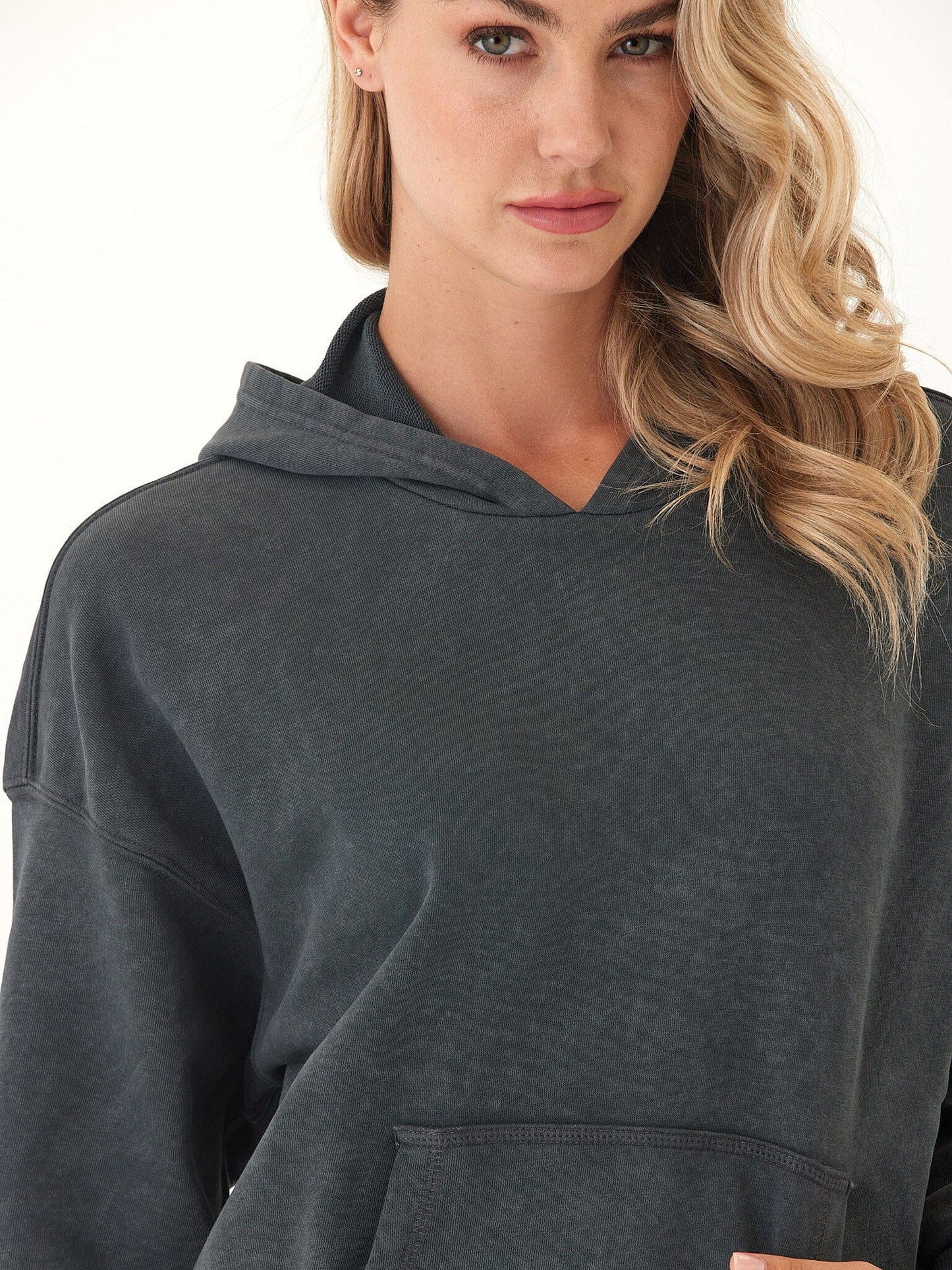 Tanya Mineral Wash Cotton Terry Pullover Hoodie