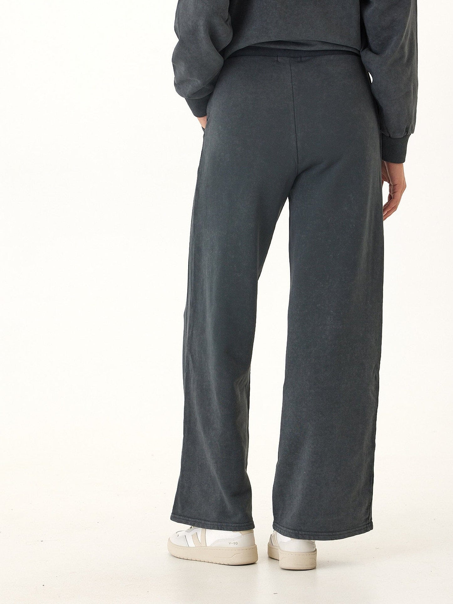 Esmeralda Mineral Wash Cotton Terry Wide Leg Pant
