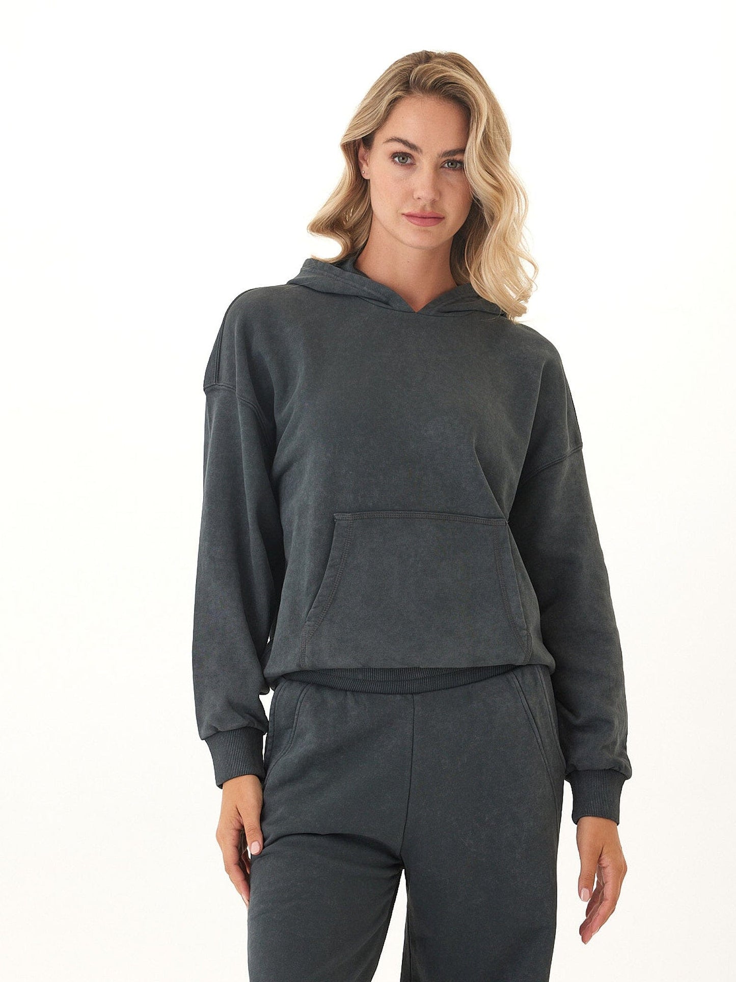 Tanya Mineral Wash Cotton Terry Pullover Hoodie