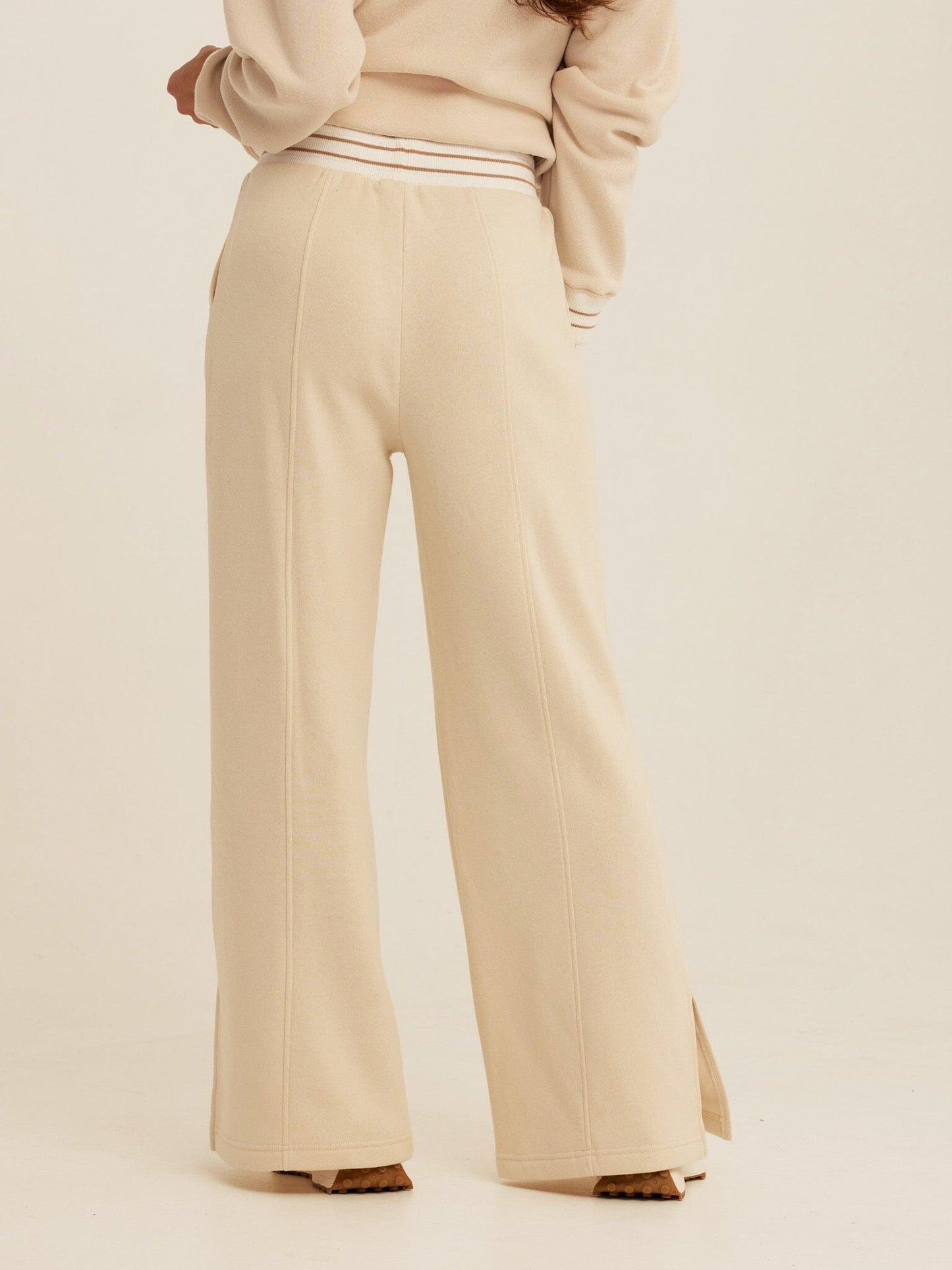 Bellona Triblend Fleece Collegiate Wide Leg Pant