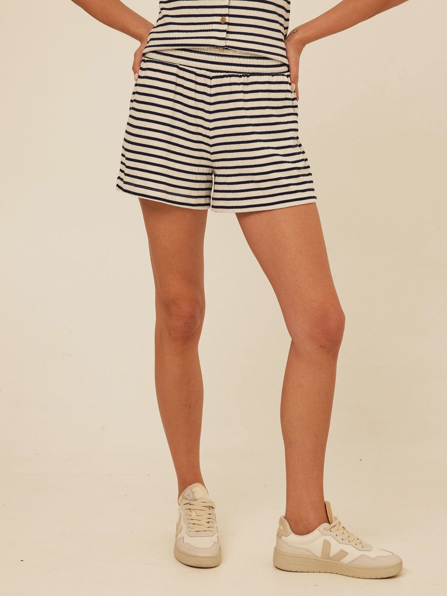 Gwyneth Smocked Jersey Short