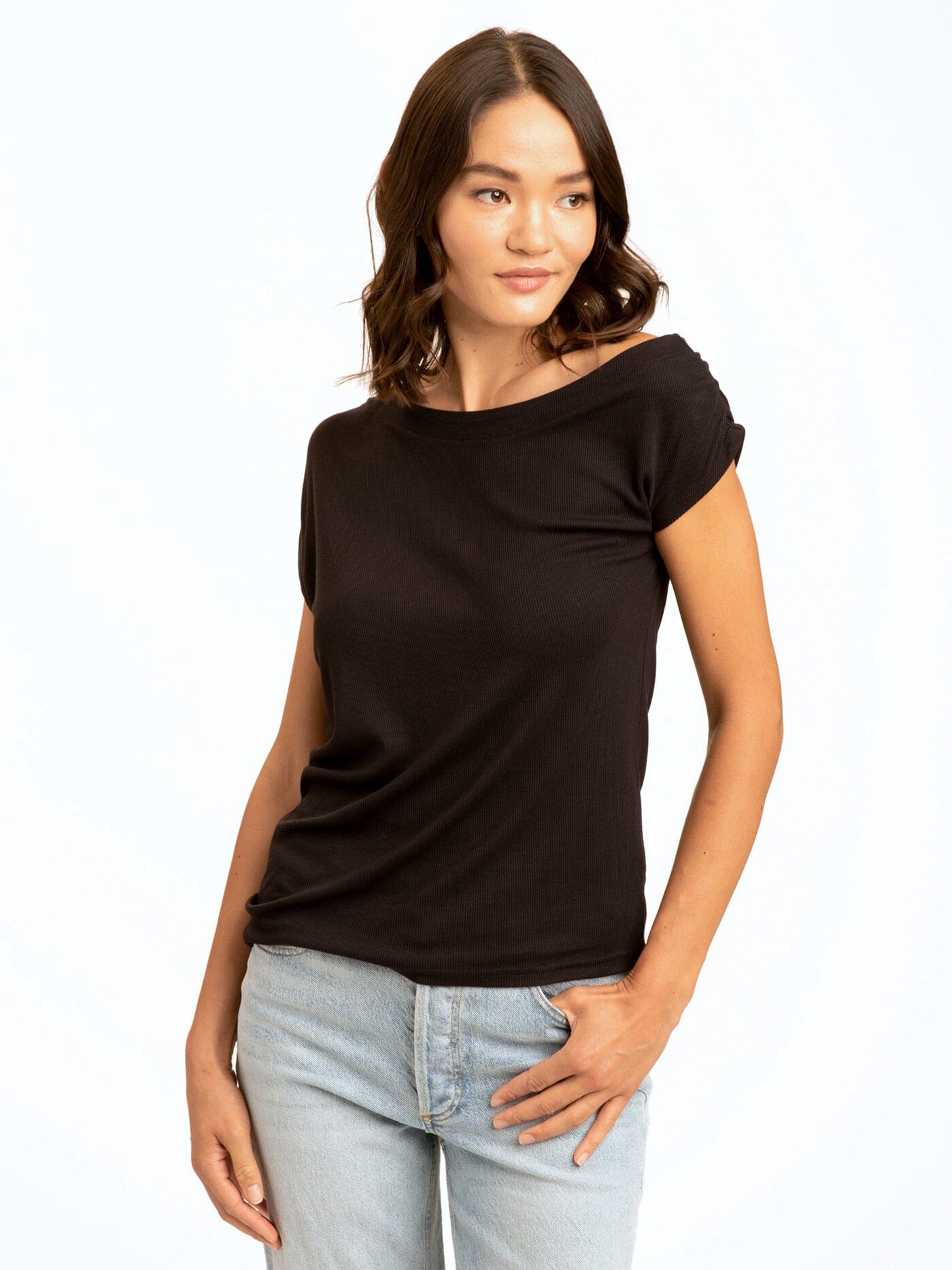 Leoni Feather Rib Short Sleeve