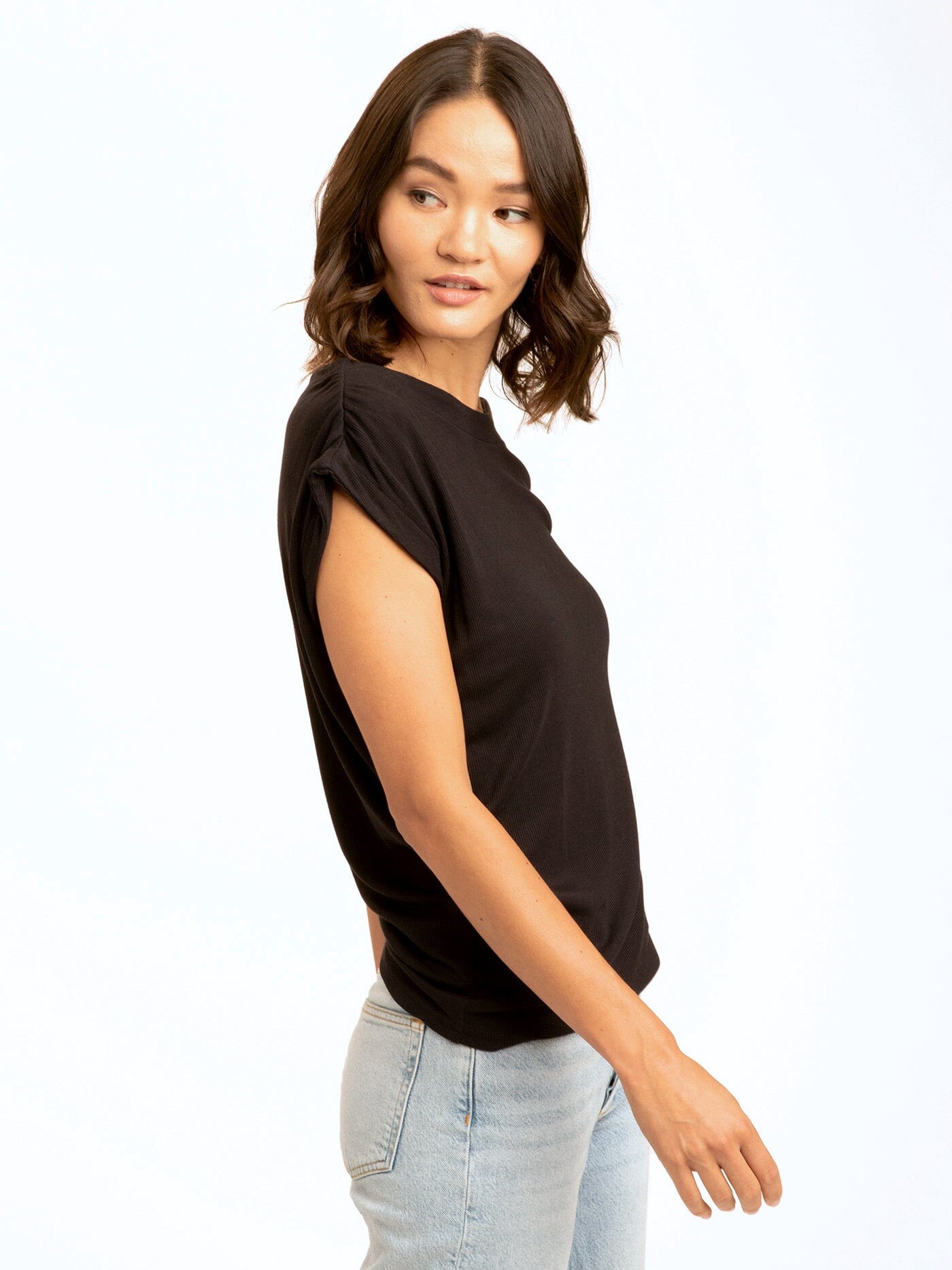 Leoni Feather Rib Short Sleeve