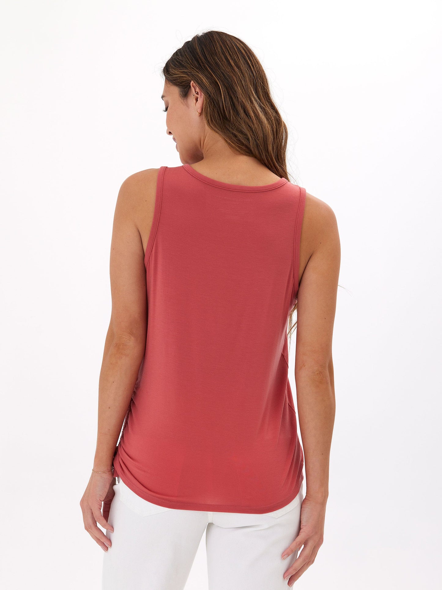 Nia Side Ruched Jersey Tank