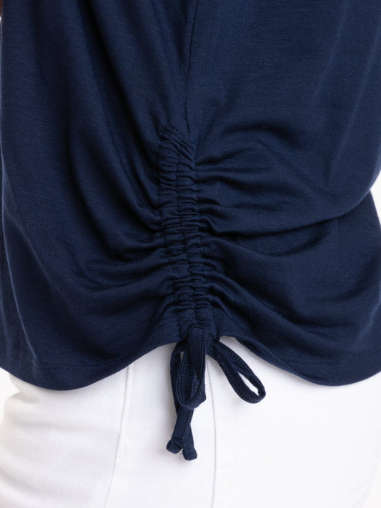 Nia Side Ruched Jersey Tank