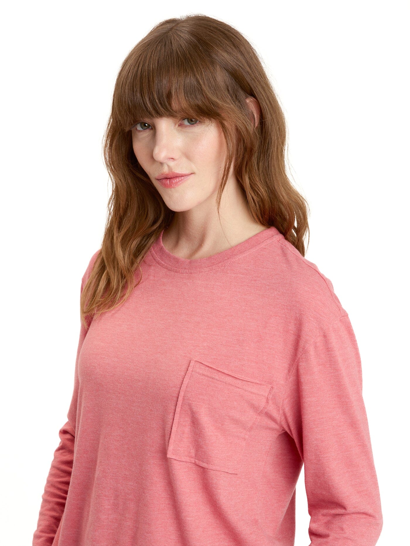 Maggie Triblend Long Sleeve Pocket Tee