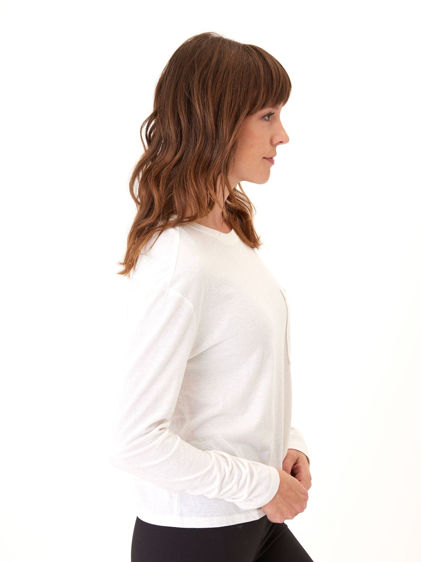 Maggie Triblend Long Sleeve Pocket Tee