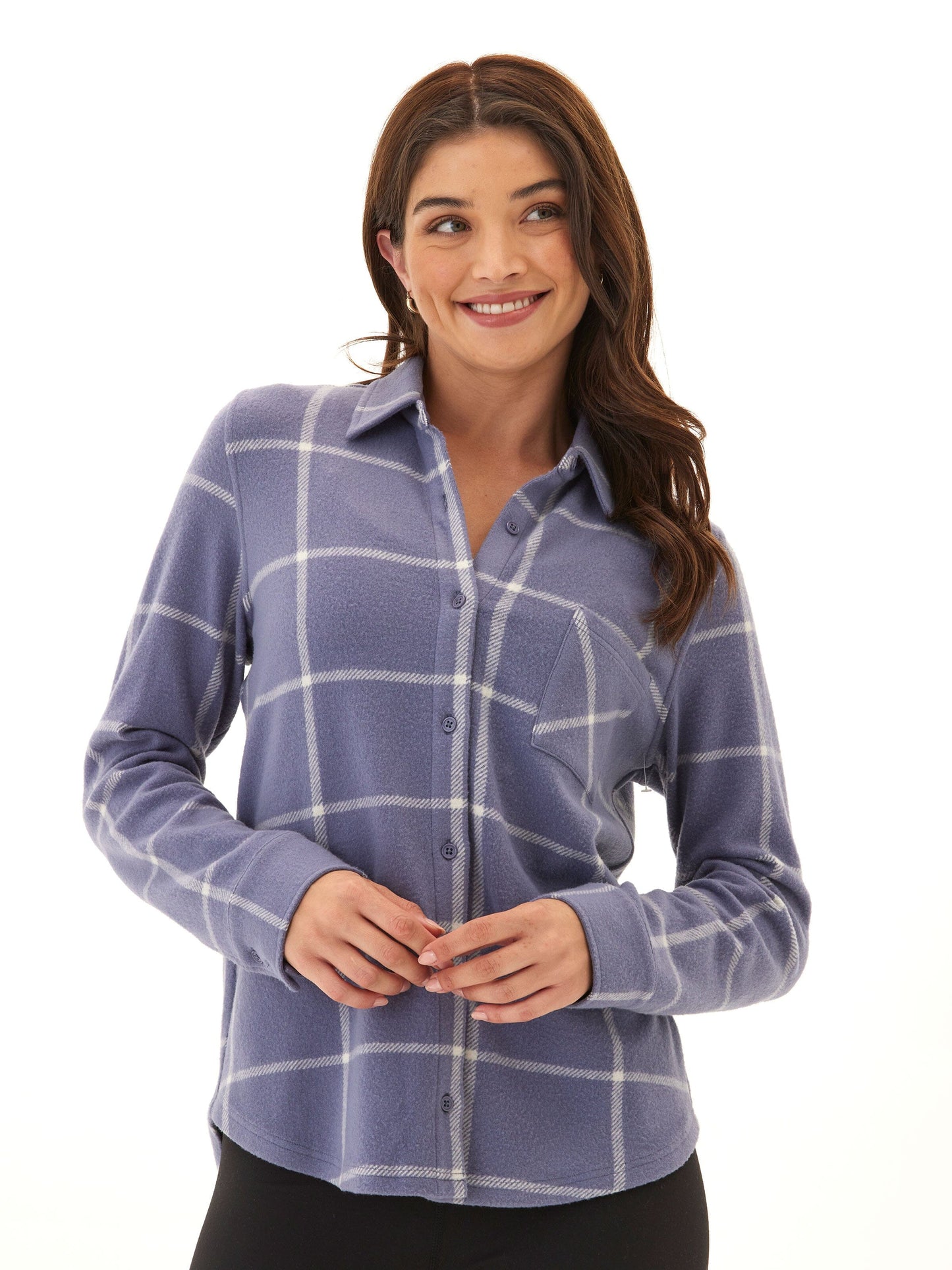 Kandyce Knit Fleece Button-Up