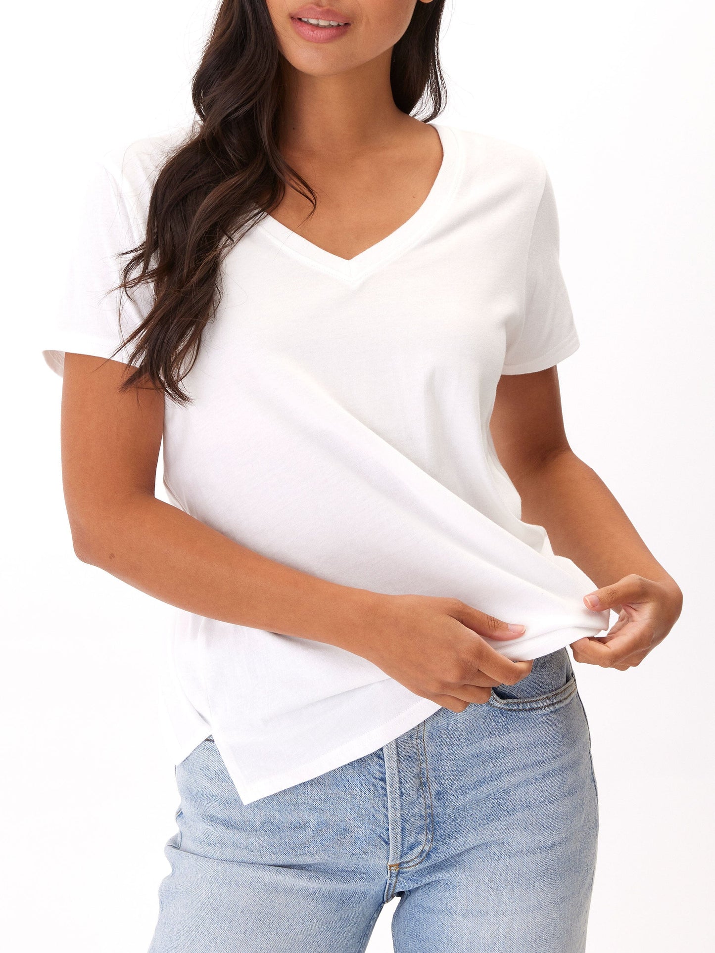 Pattie Organic Cotton V-Neck Tee