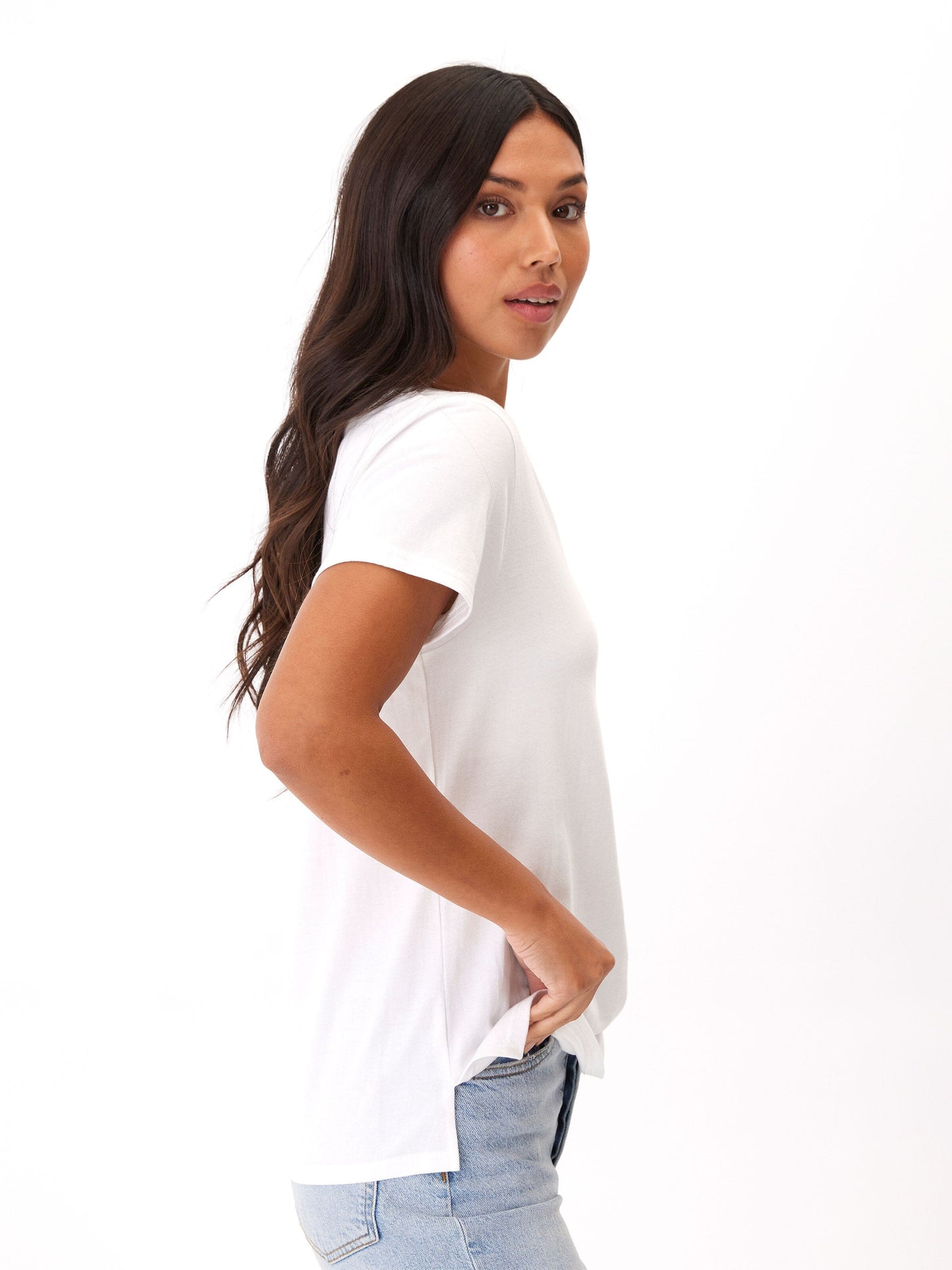 Pattie Organic Cotton V-Neck Tee