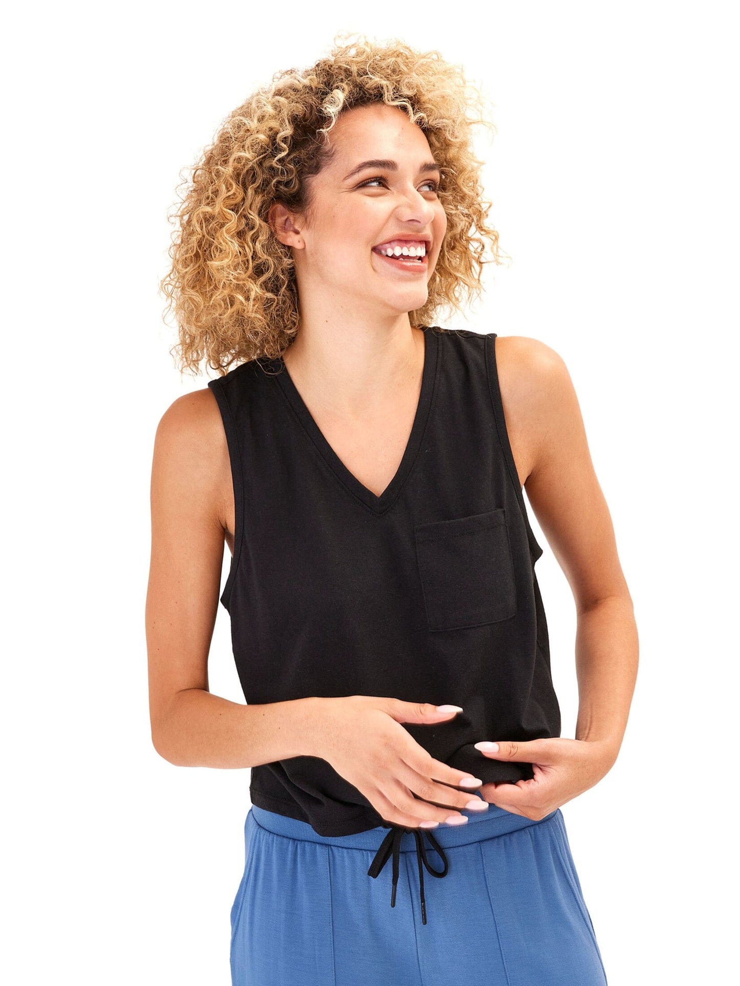 Hera Triblend Jersey V-Neck Tank