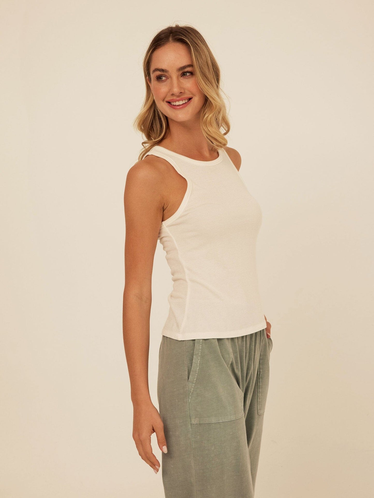 Core Feather Rib Tank Top