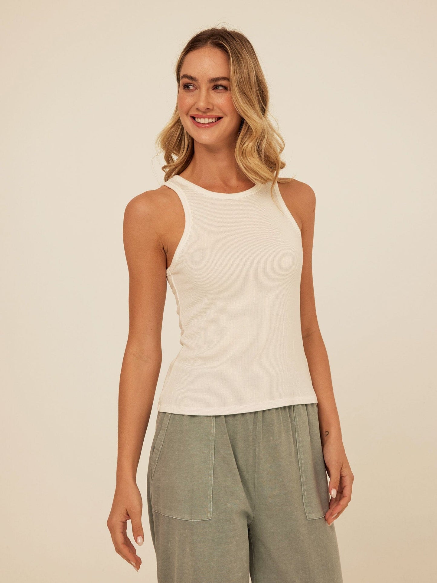 Core Feather Rib Tank Top