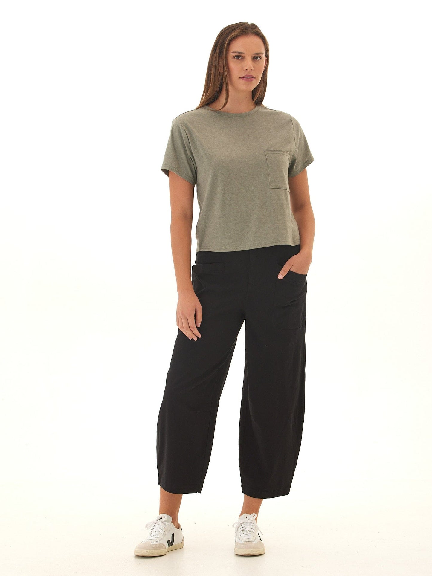Shelbie Triblend Jersey Pocket Tee