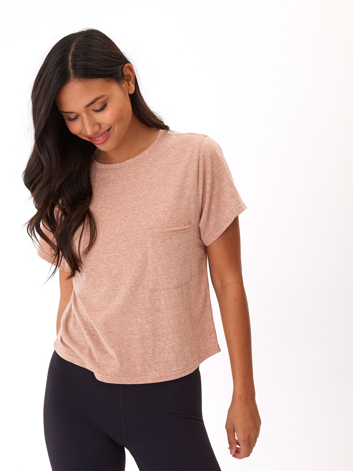 Shelbie Triblend Jersey Pocket Tee