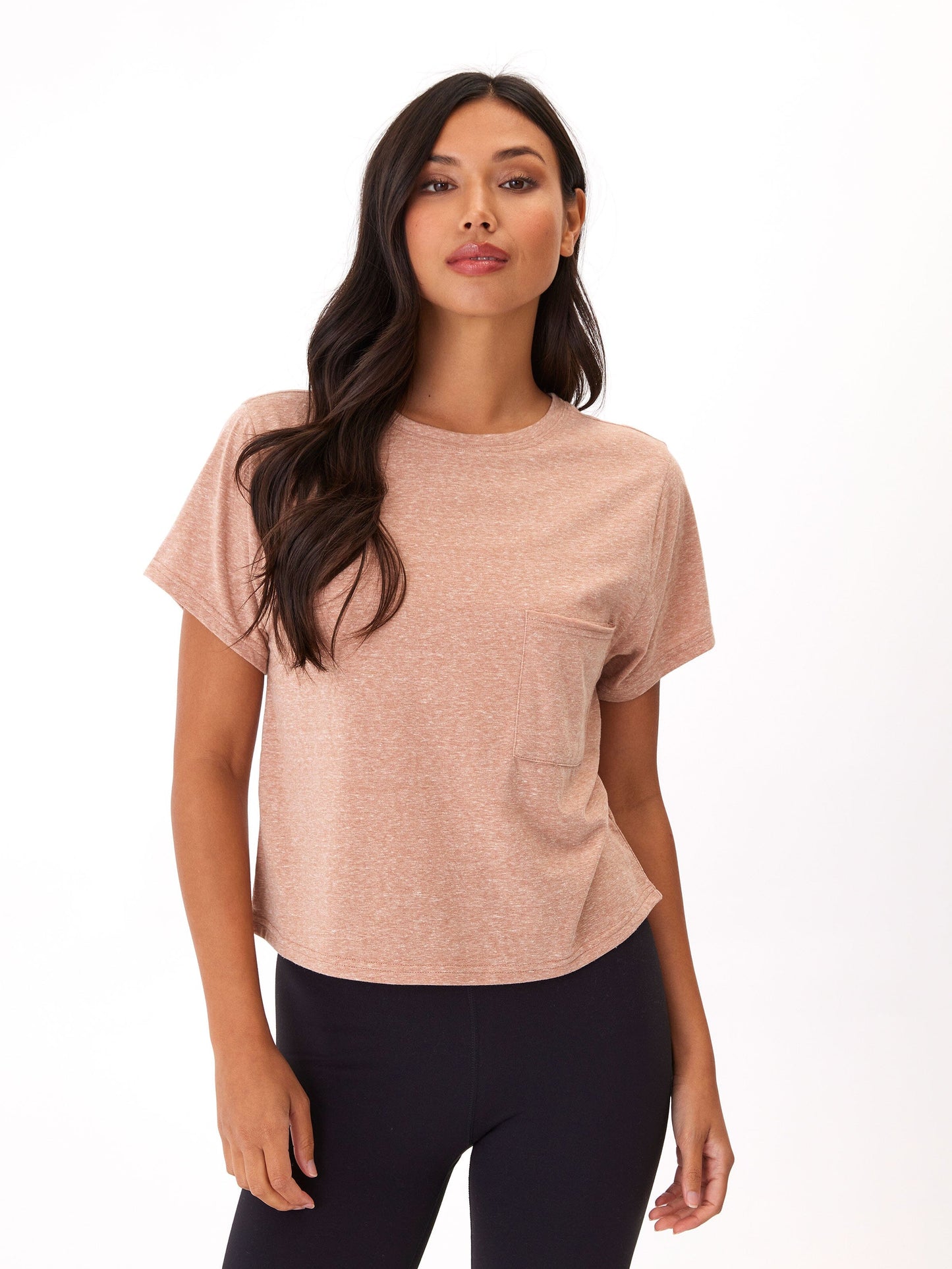 Shelbie Triblend Jersey Pocket Tee