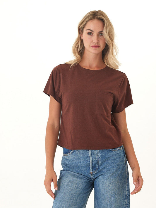 Shelbie Triblend Jersey Pocket Tee