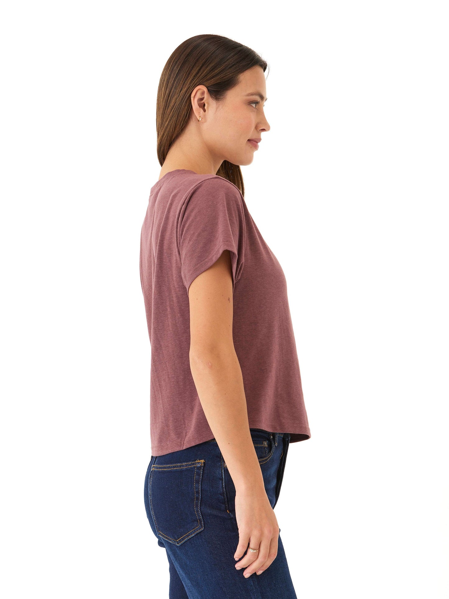 Shelbie Triblend Jersey Pocket Tee