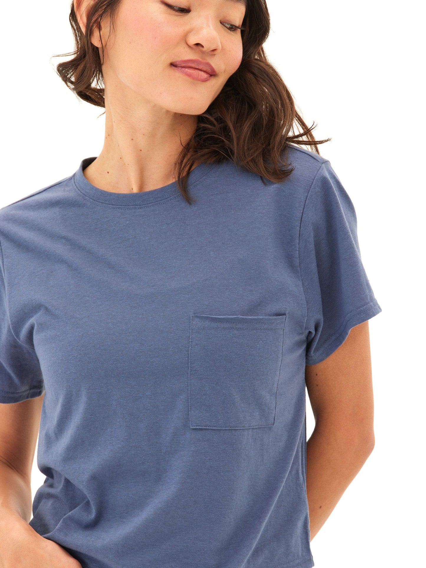 Shelbie Triblend Jersey Pocket Tee