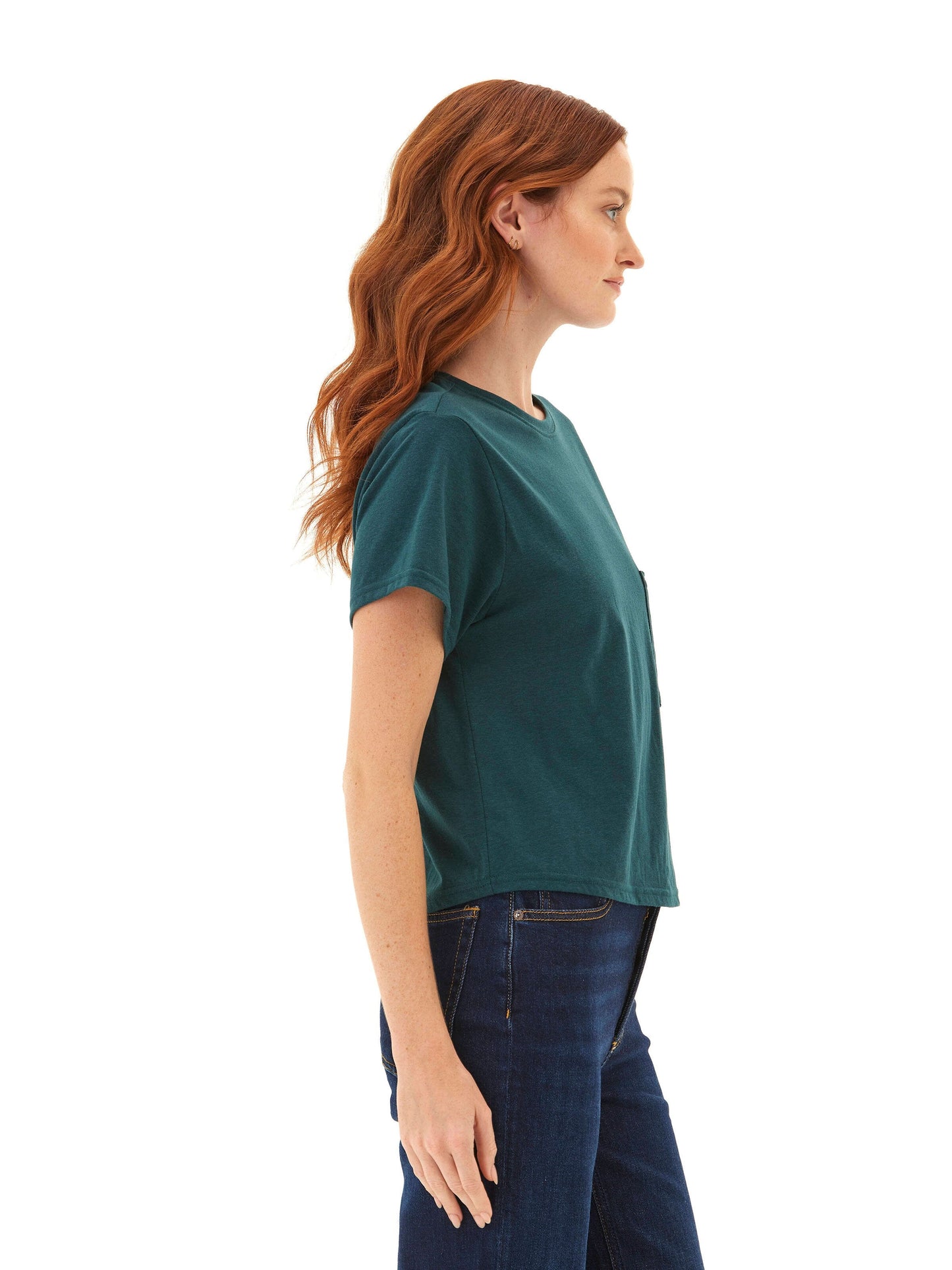 Shelbie Triblend Jersey Pocket Tee
