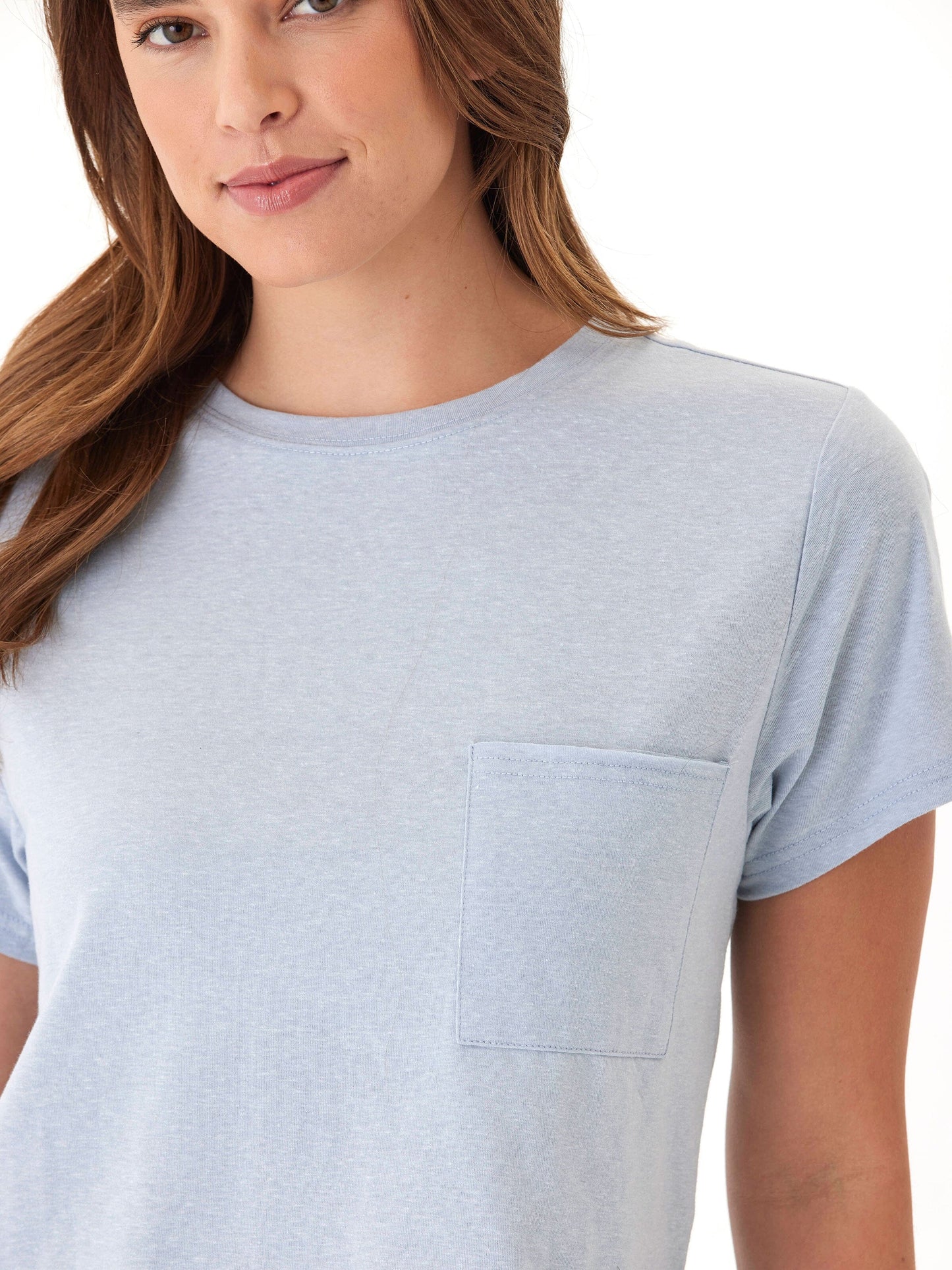 Shelbie Triblend Jersey Pocket Tee