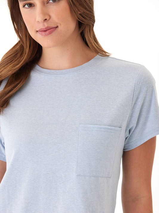 Shelbie Triblend Jersey Pocket Tee