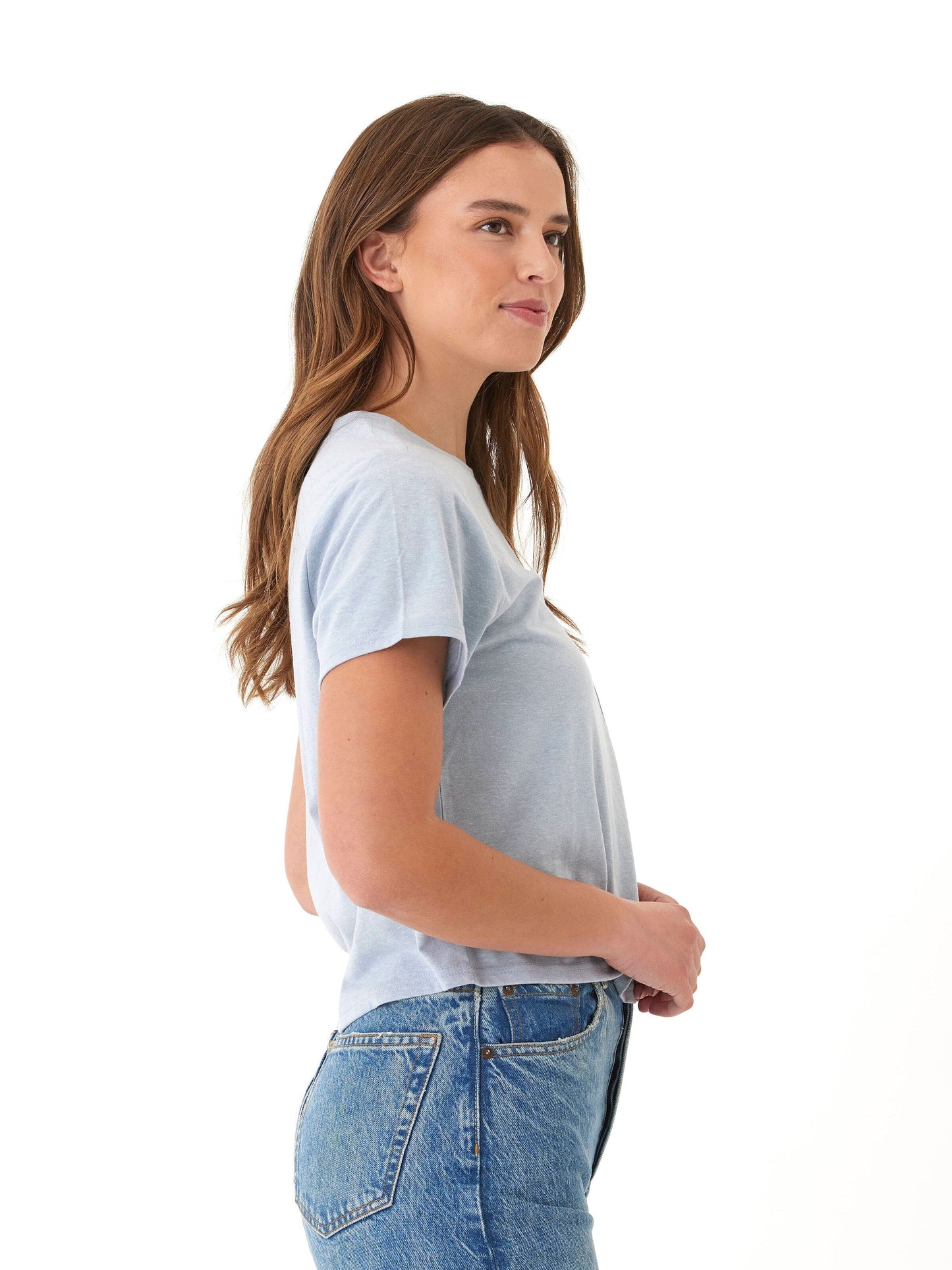 Shelbie Triblend Jersey Pocket Tee