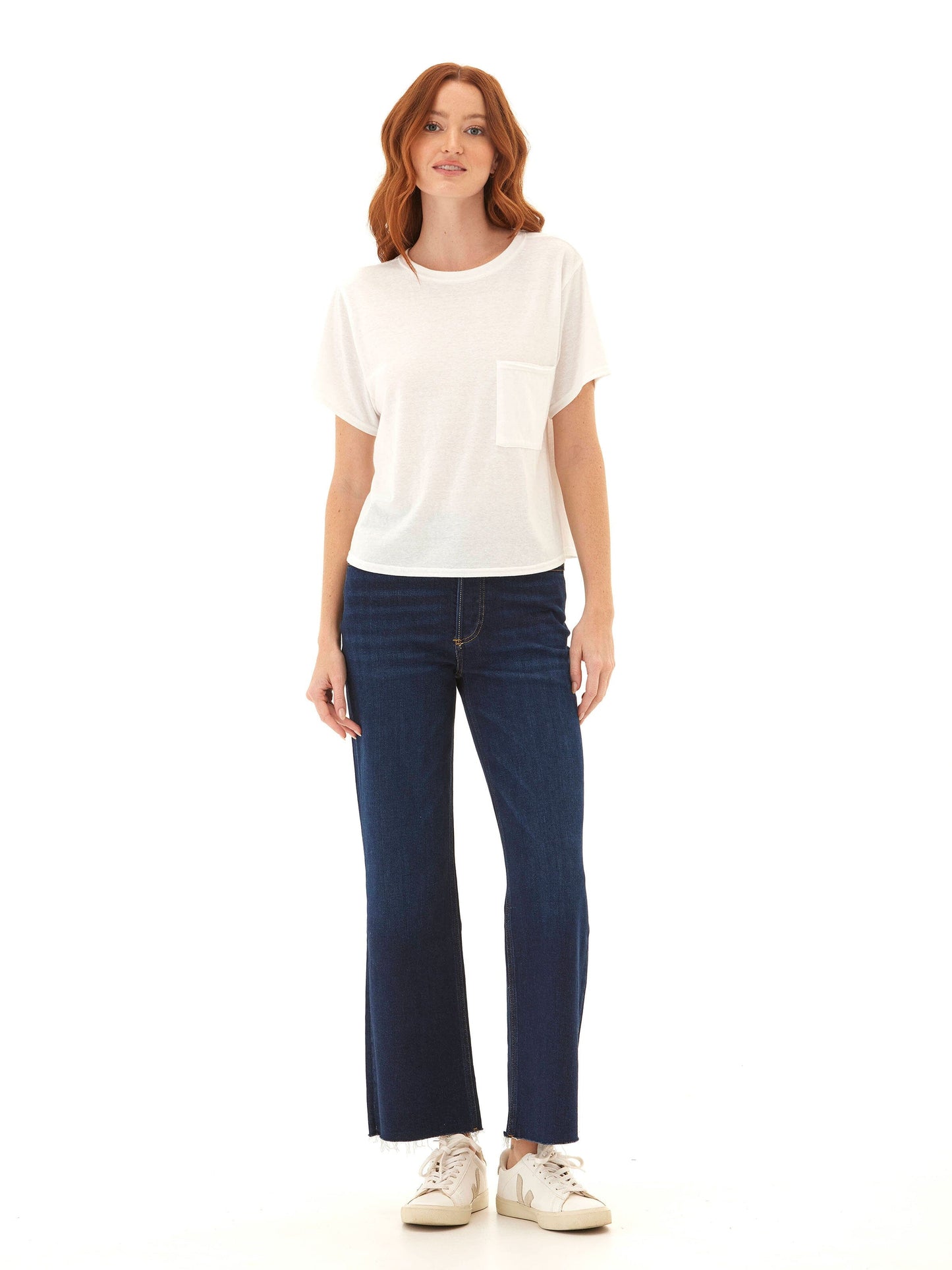 Shelbie Triblend Jersey Pocket Tee